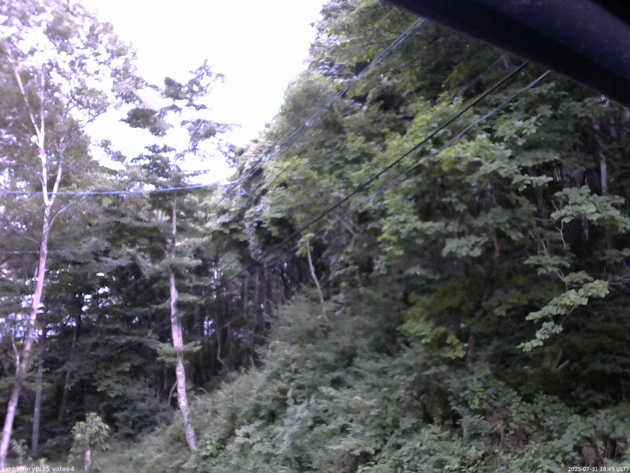 長野県菅平高原 ゆたか山荘 東側上空 2025/07/31 18:45