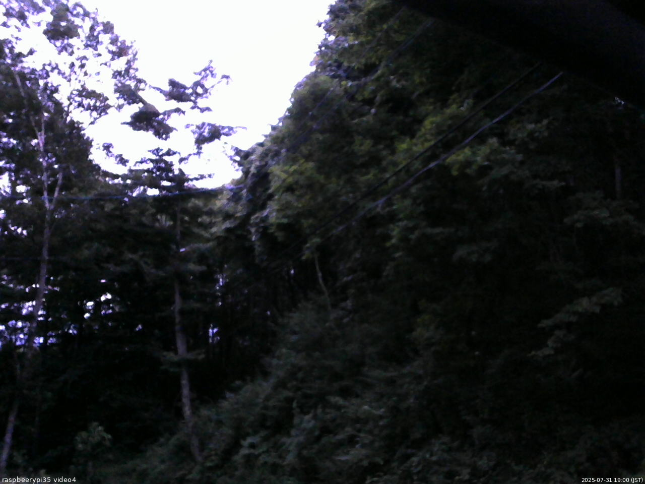 長野県菅平高原 ゆたか山荘 東側上空 2025/07/31 19:00
