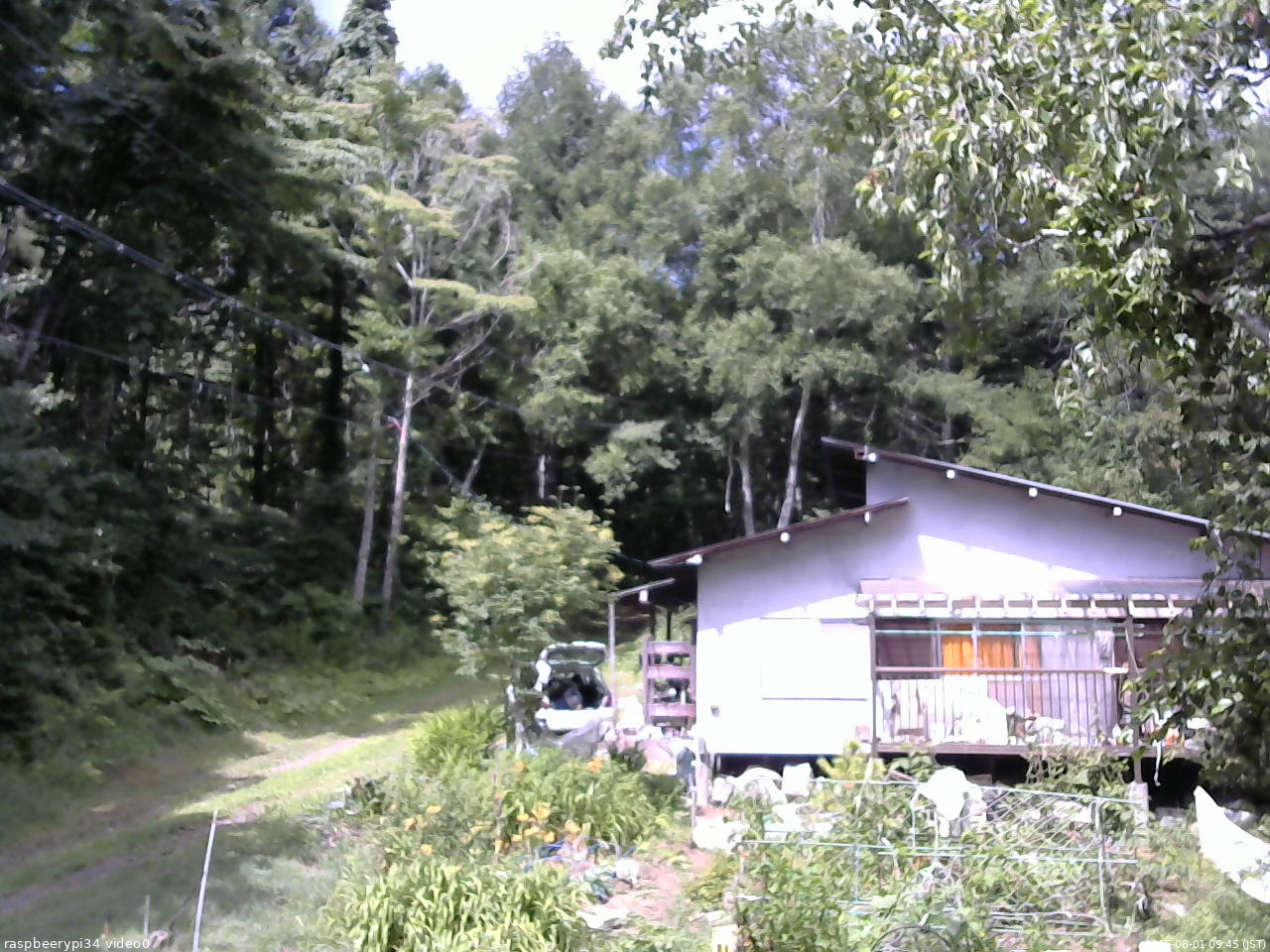 長野県菅平高原 ゆたか山荘 西側(坂上) 2025/08/01 09:45
