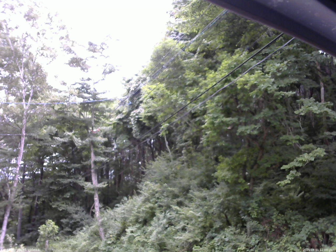 長野県菅平高原 ゆたか山荘 東側上空 2025/08/01 12:00