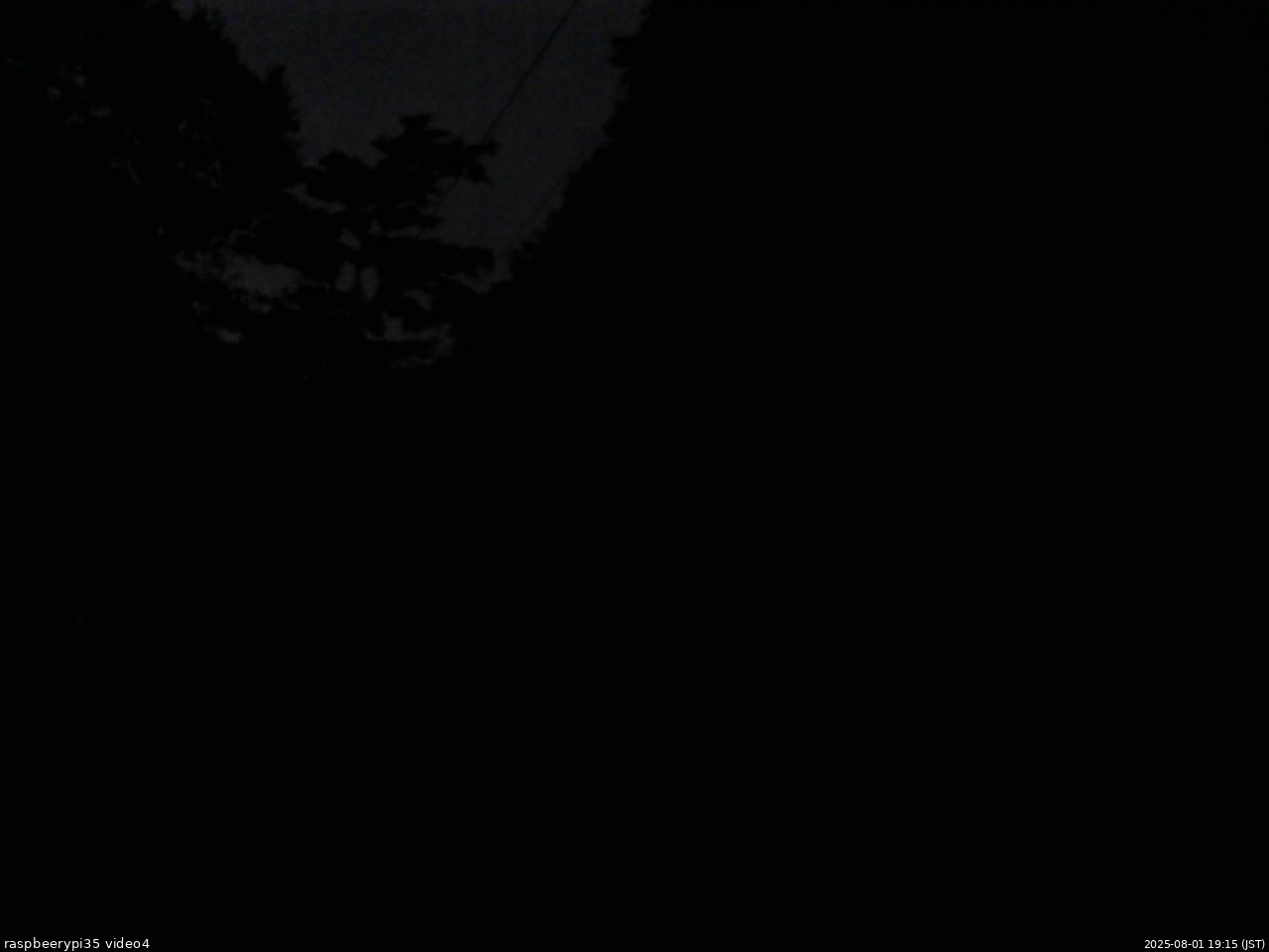 長野県菅平高原 ゆたか山荘 東側上空 2025/08/01 19:15
