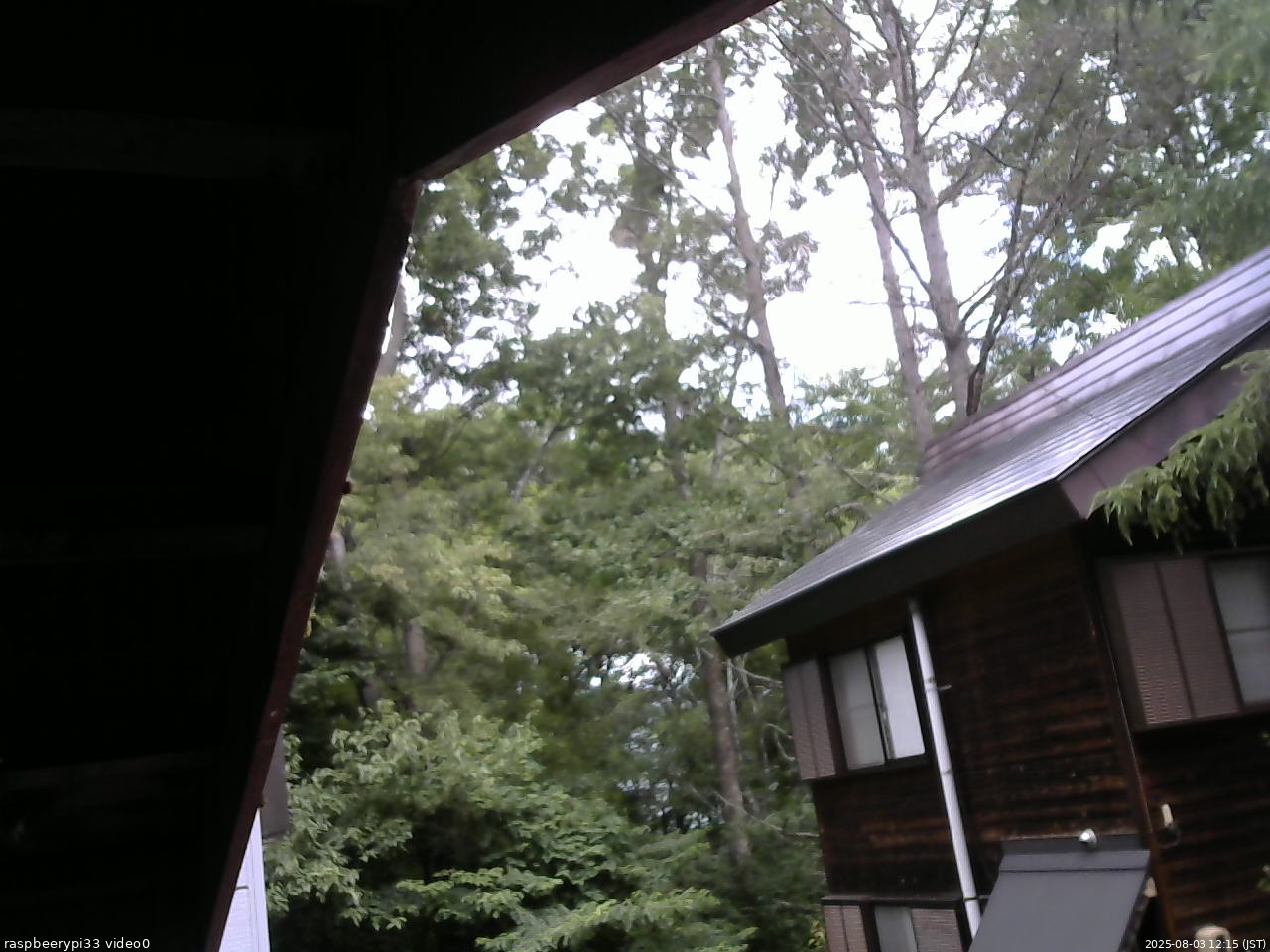 長野県菅平高原 ゆたか山荘 北側 2025/08/03 12:15