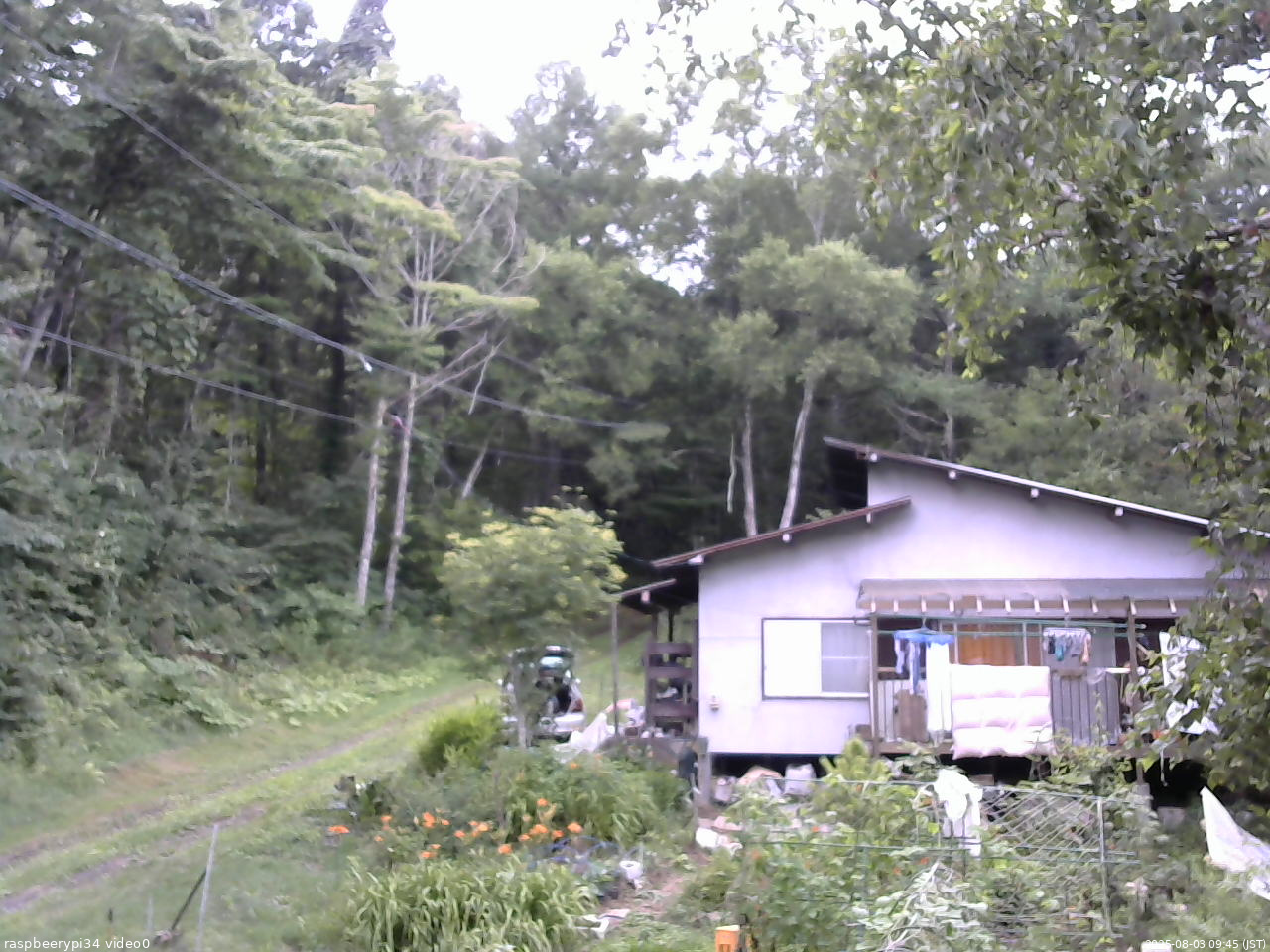 長野県菅平高原 ゆたか山荘 西側(坂上) 2025/08/03 09:45