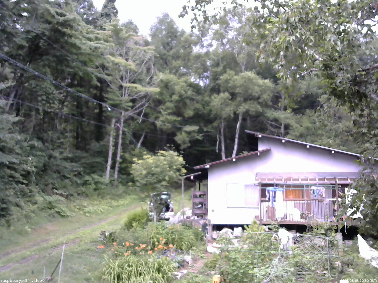 長野県菅平高原 ゆたか山荘 西側(坂上) 2025/08/03 10:30