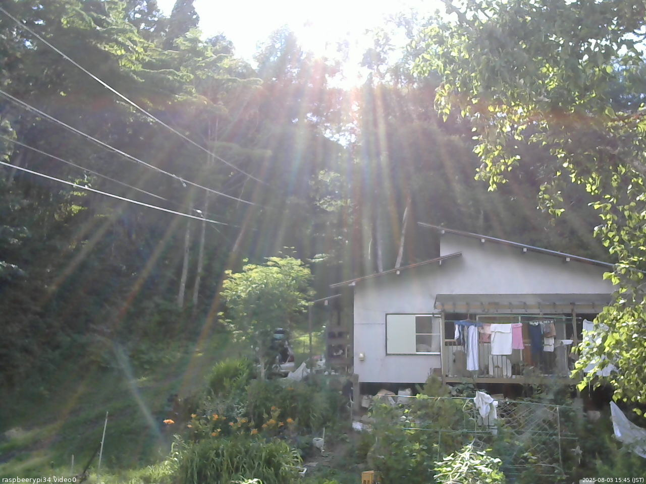 長野県菅平高原 ゆたか山荘 西側(坂上) 2025/08/03 15:45