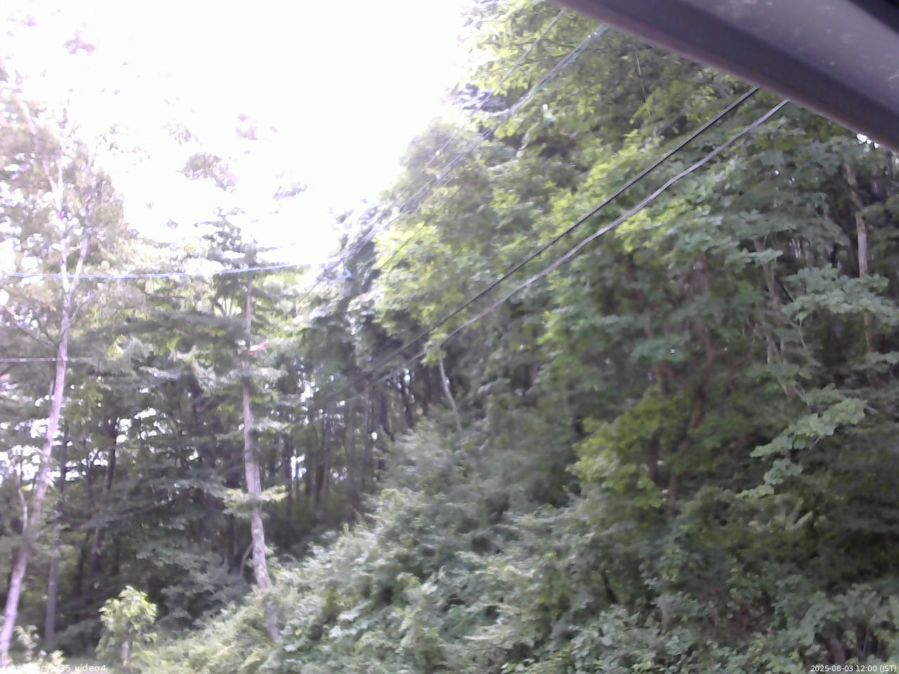 長野県菅平高原 ゆたか山荘 東側上空 2025/08/03 12:00