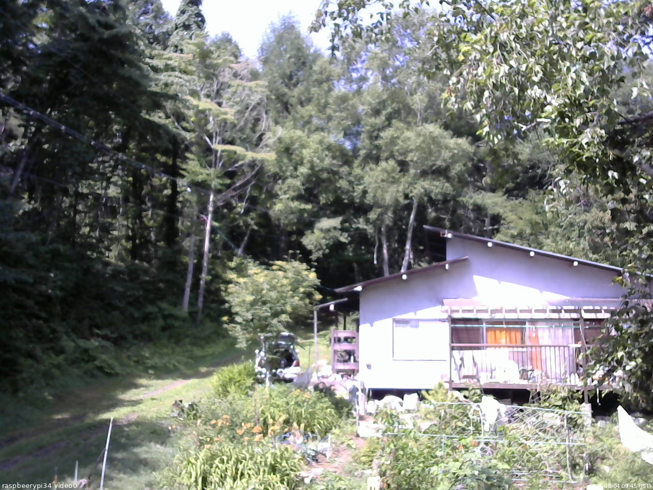 長野県菅平高原 ゆたか山荘 西側(坂上) 2025/08/04 09:45