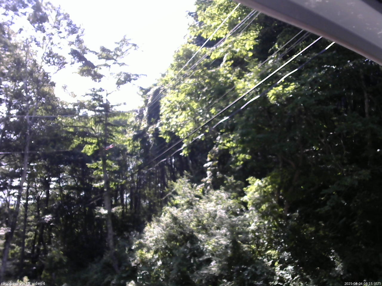 長野県菅平高原 ゆたか山荘 東側上空 2025/08/04 08:15