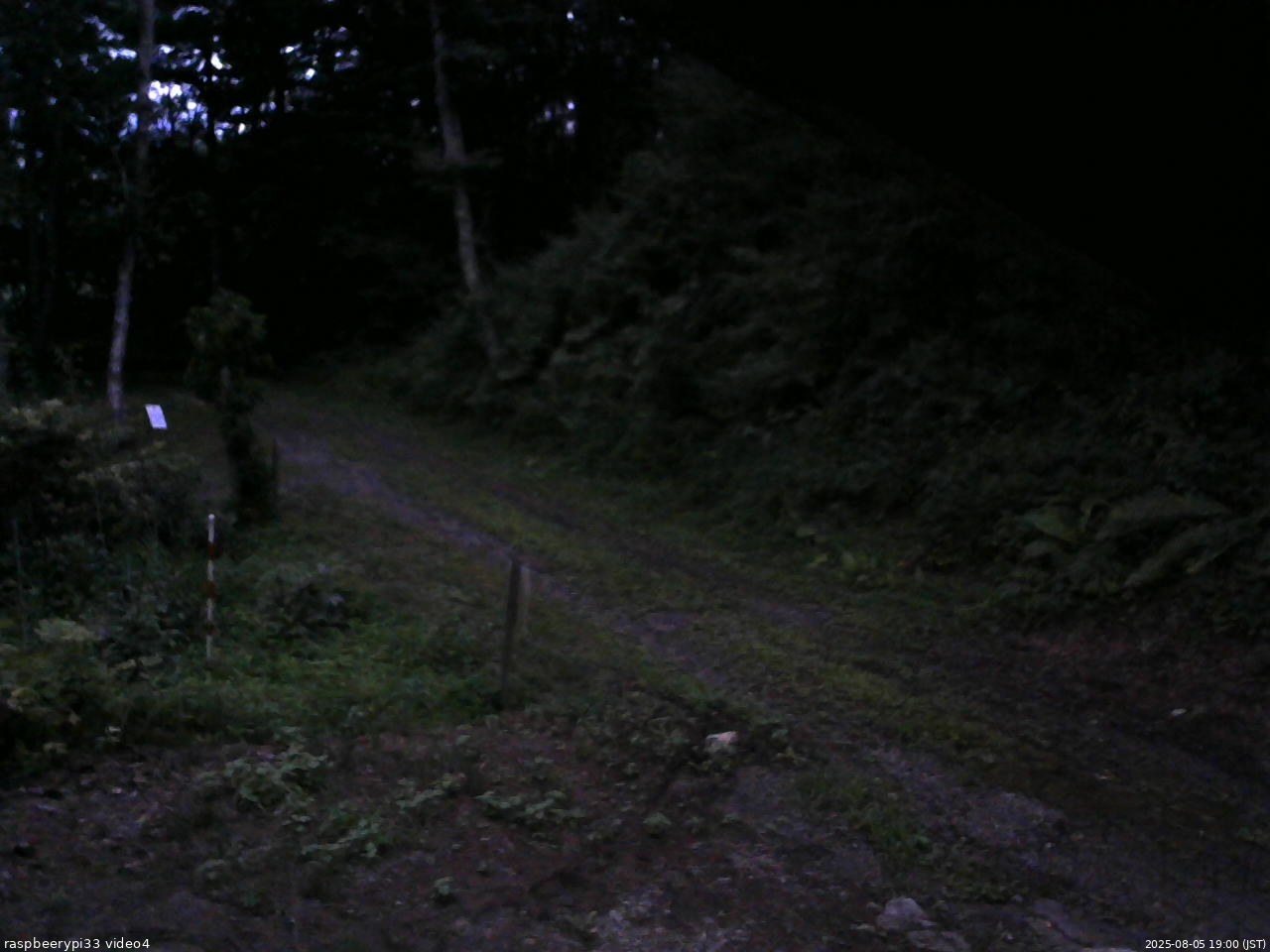 長野県菅平高原 ゆたか山荘 東側(坂下) 2025/08/05 19:00