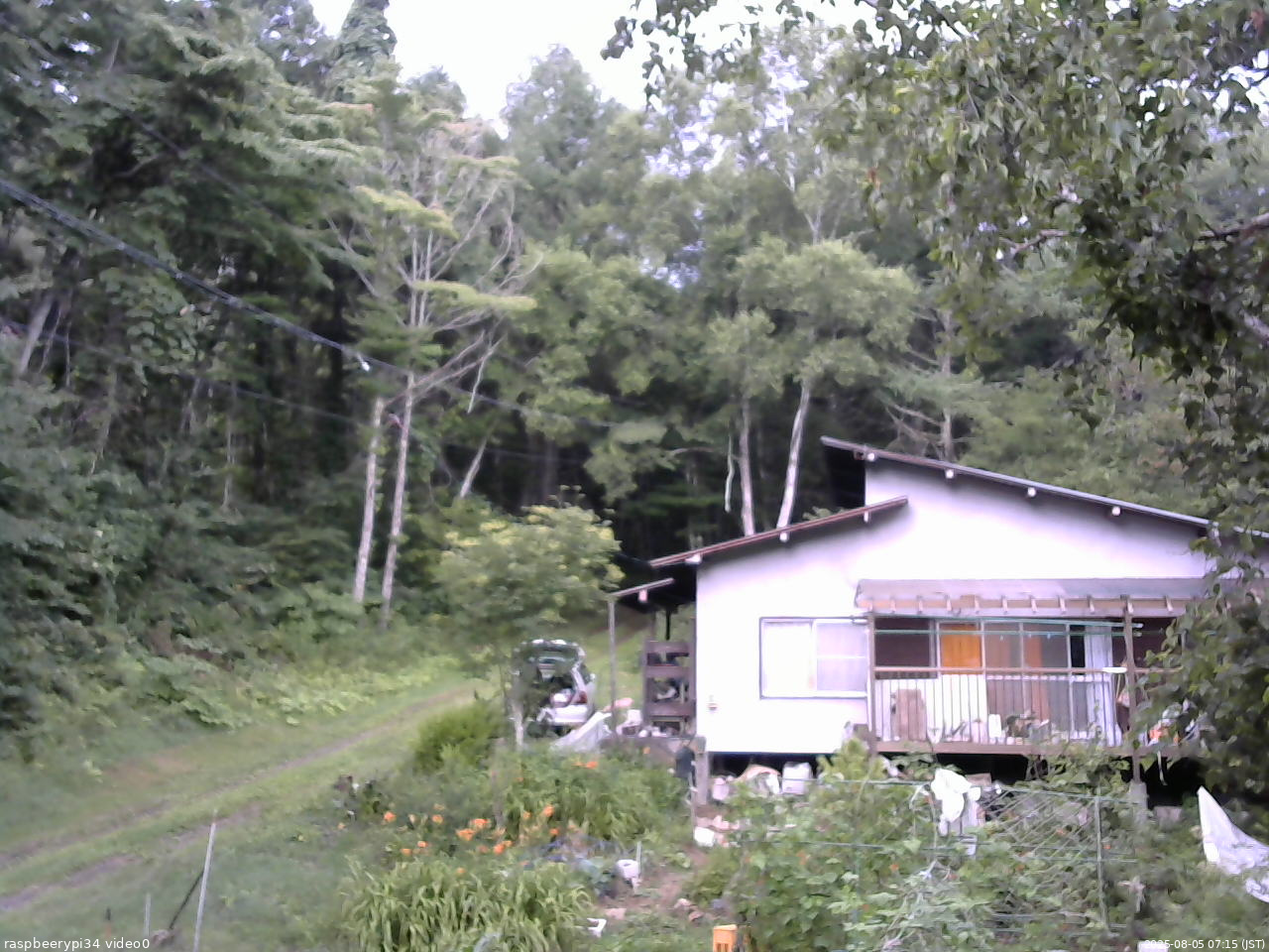 長野県菅平高原 ゆたか山荘 西側(坂上) 2025/08/05 07:15