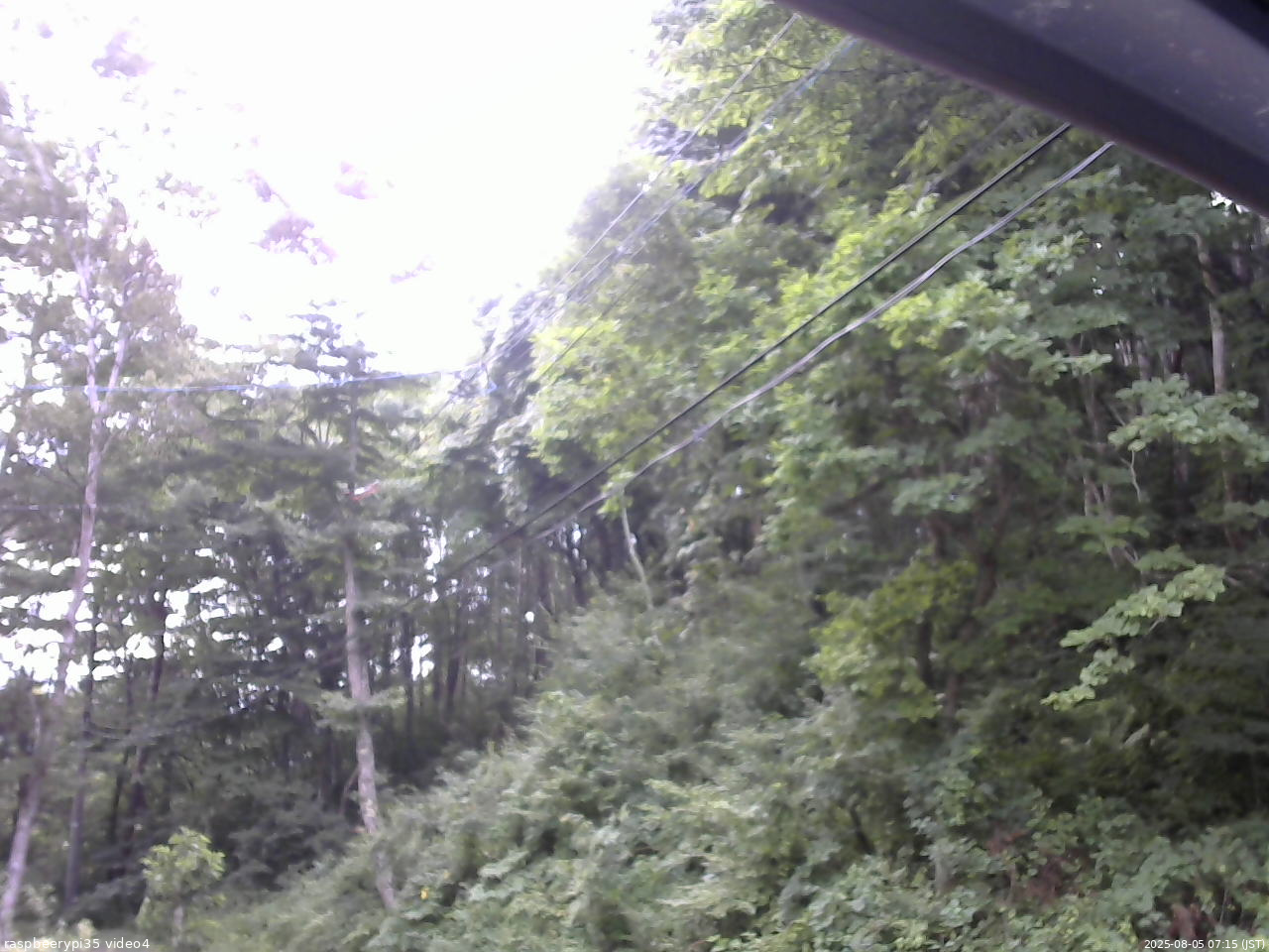長野県菅平高原 ゆたか山荘 東側上空 2025/08/05 07:15