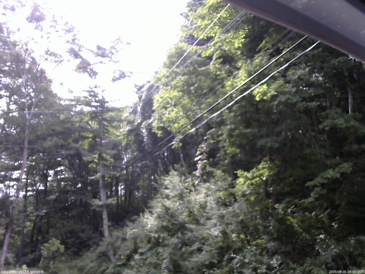 長野県菅平高原 ゆたか山荘 東側上空 2025/08/05 08:00