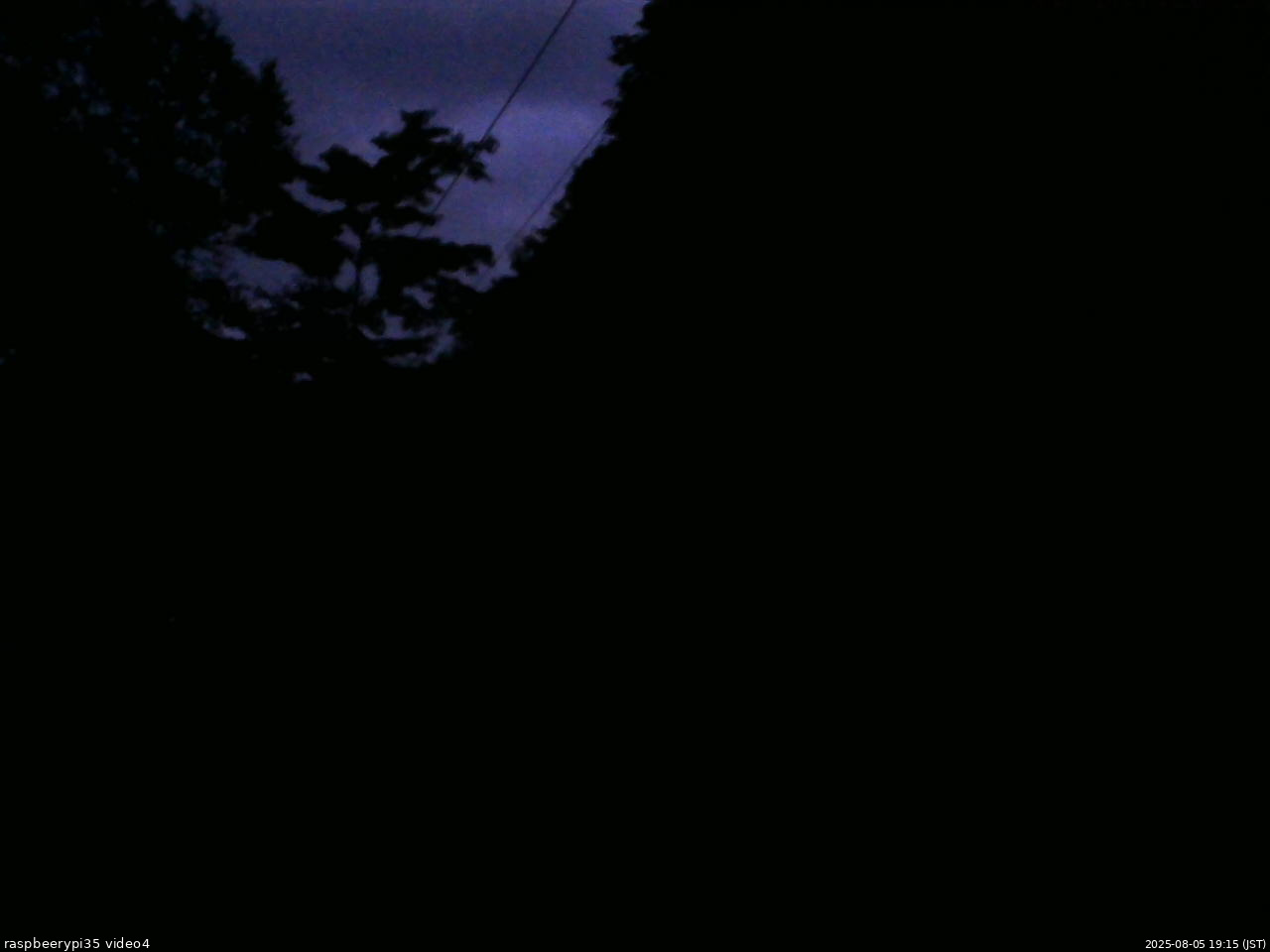 長野県菅平高原 ゆたか山荘 東側上空 2025/08/05 19:15