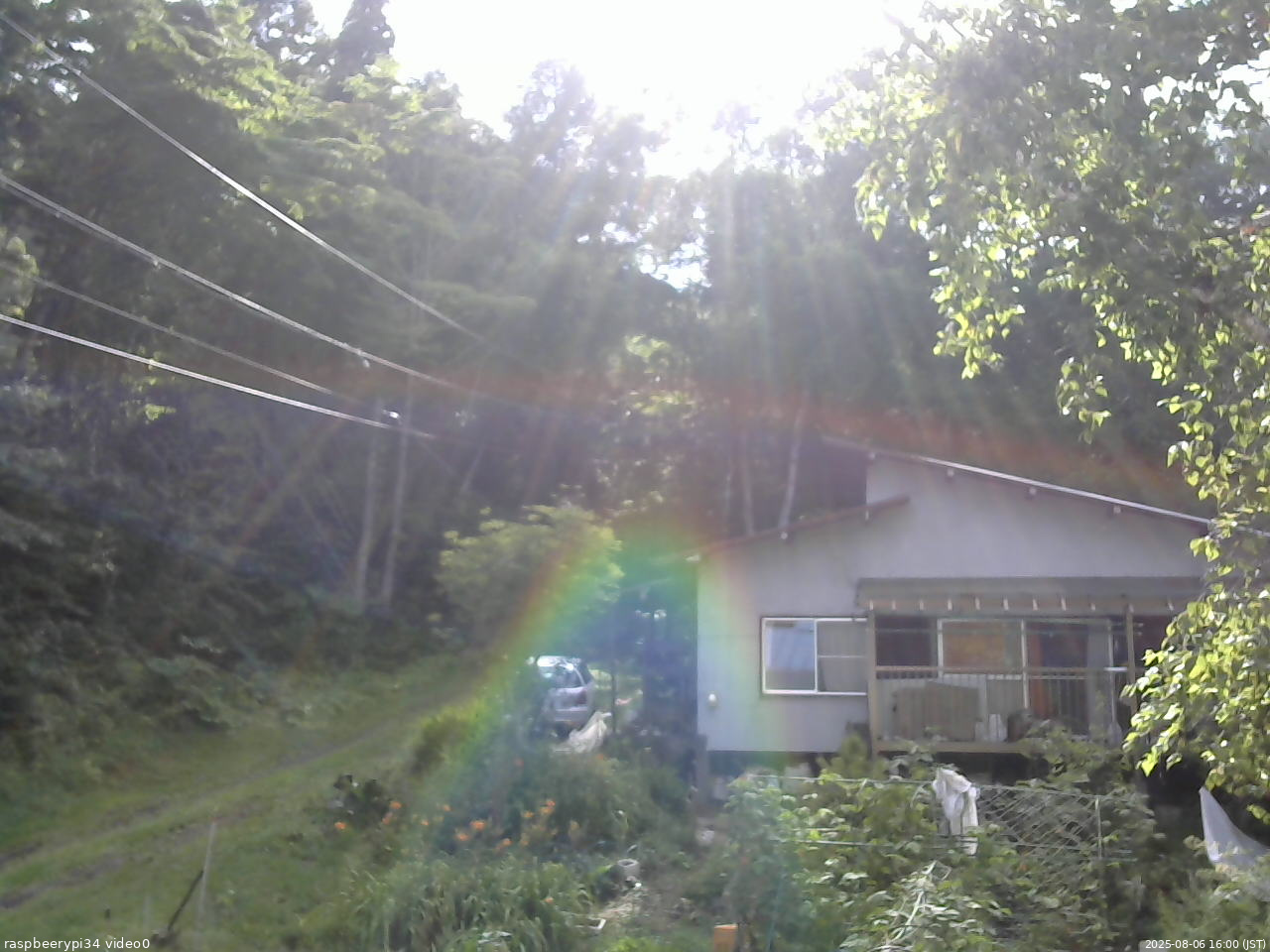 長野県菅平高原 ゆたか山荘 西側(坂上) 2025/08/06 16:00
