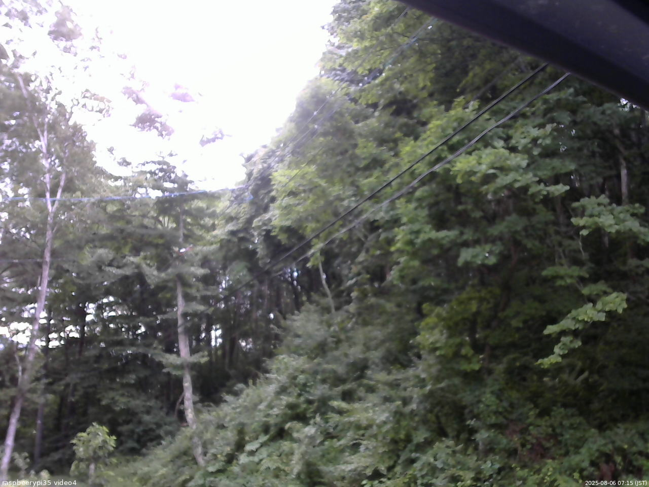 長野県菅平高原 ゆたか山荘 東側上空 2025/08/06 07:15