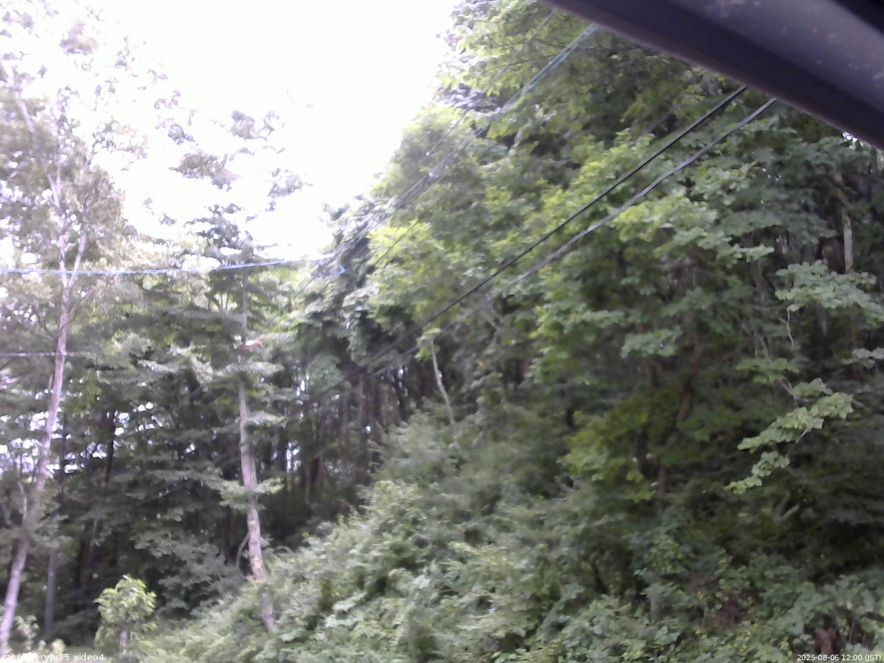 長野県菅平高原 ゆたか山荘 東側上空 2025/08/06 12:00