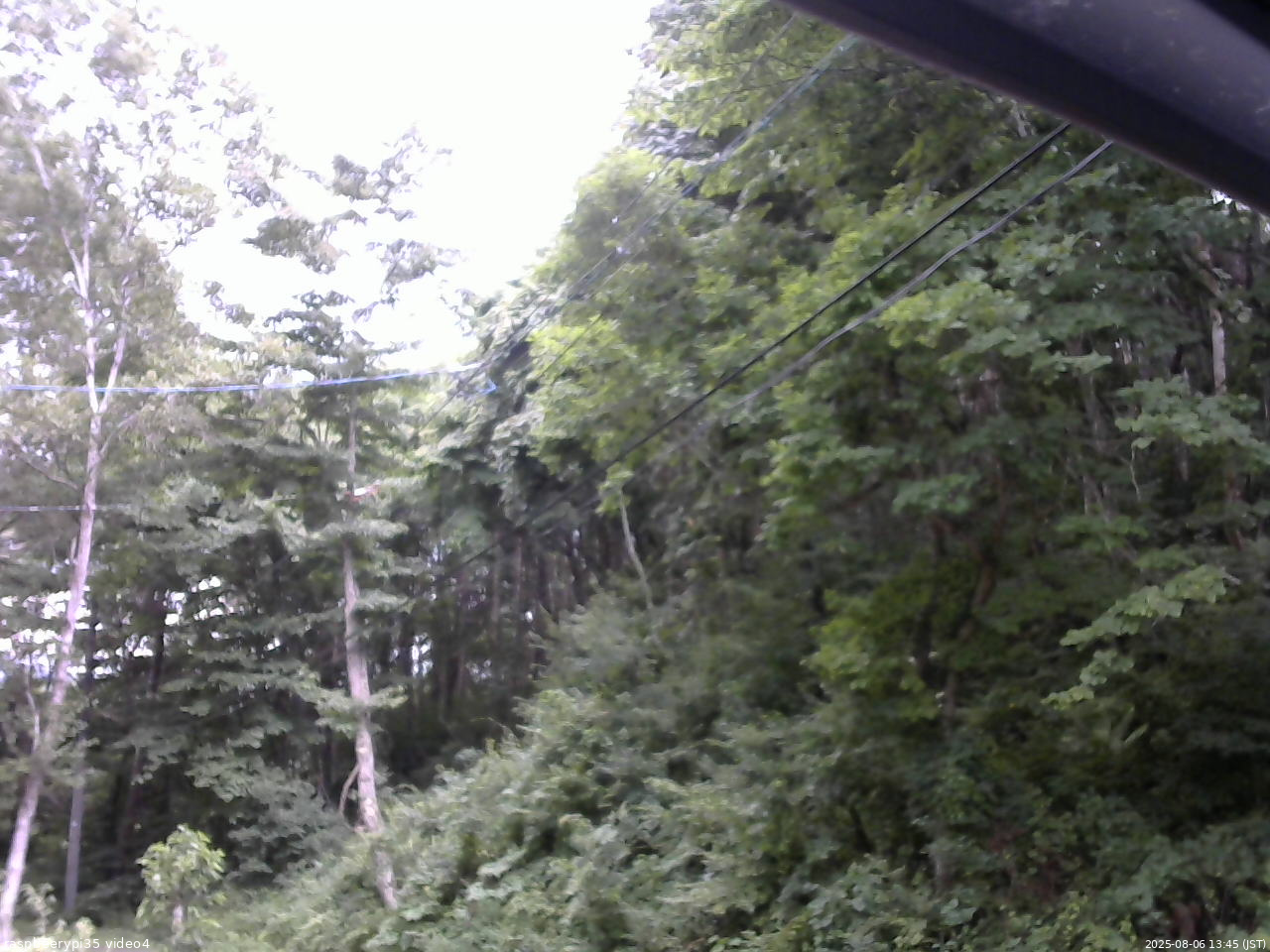 長野県菅平高原 ゆたか山荘 東側上空 2025/08/06 13:45