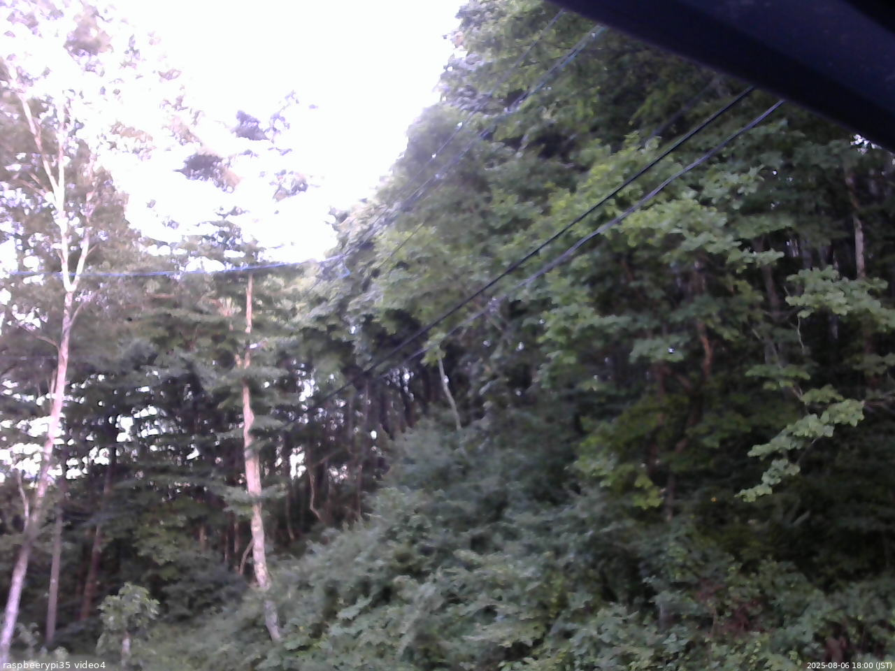 長野県菅平高原 ゆたか山荘 東側上空 2025/08/06 18:00