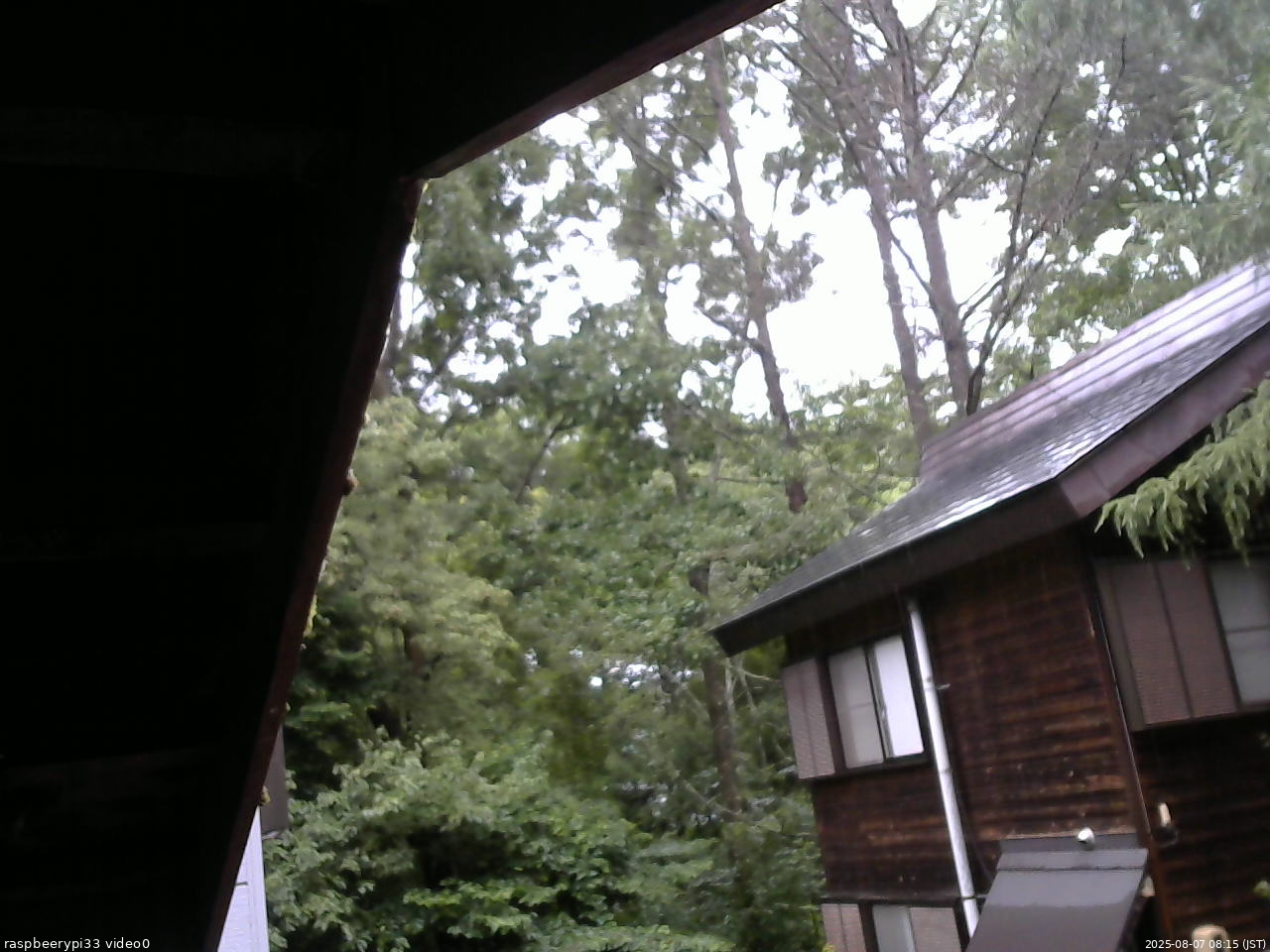 長野県菅平高原 ゆたか山荘 北側 2025/08/07 08:15