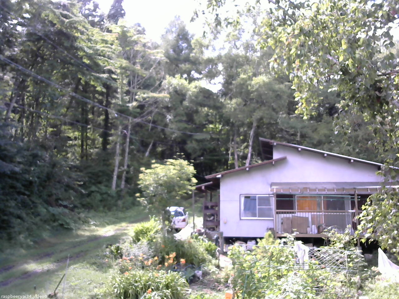 長野県菅平高原 ゆたか山荘 西側(坂上) 2025/08/07 13:45