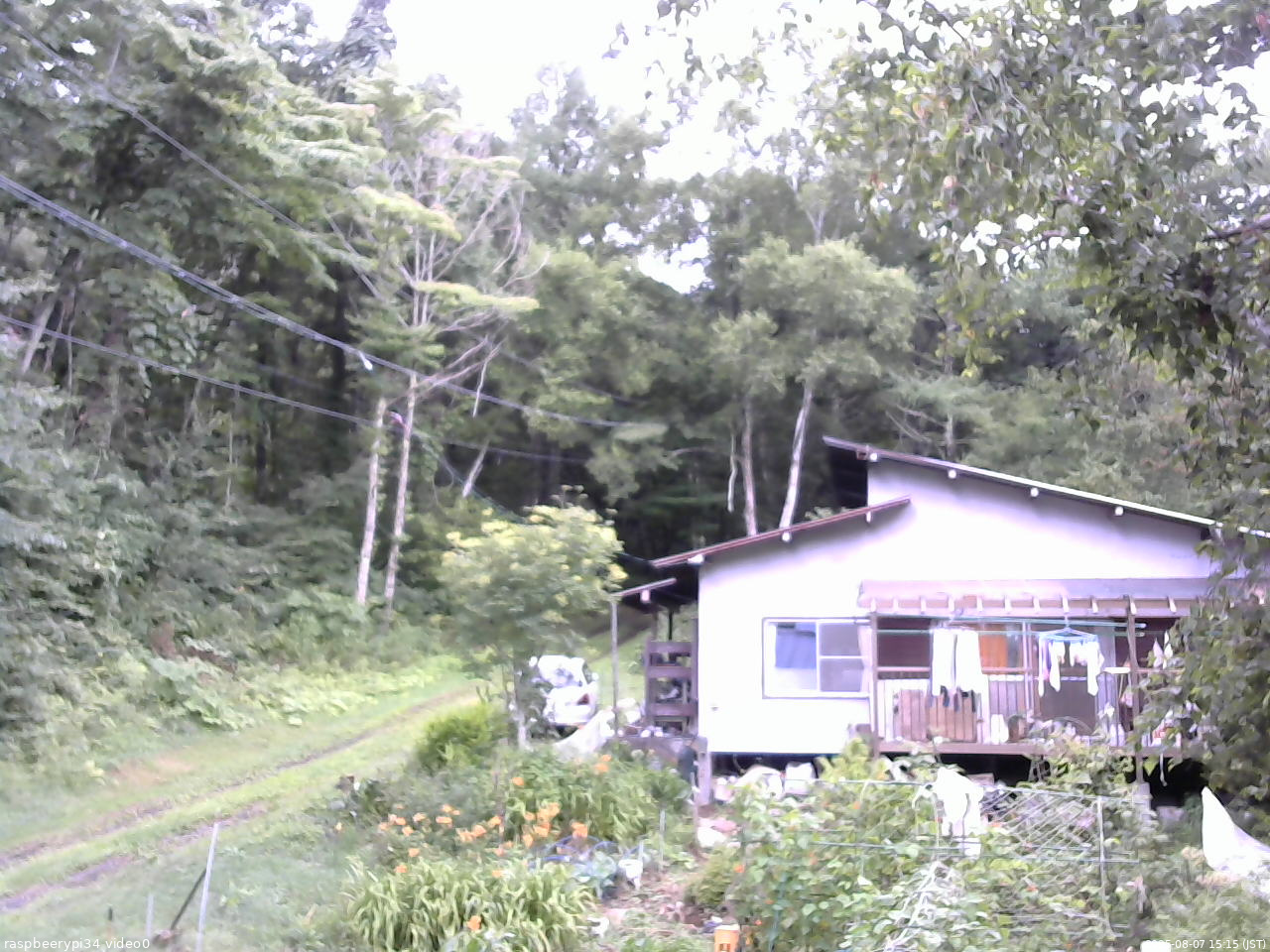長野県菅平高原 ゆたか山荘 西側(坂上) 2025/08/07 15:15