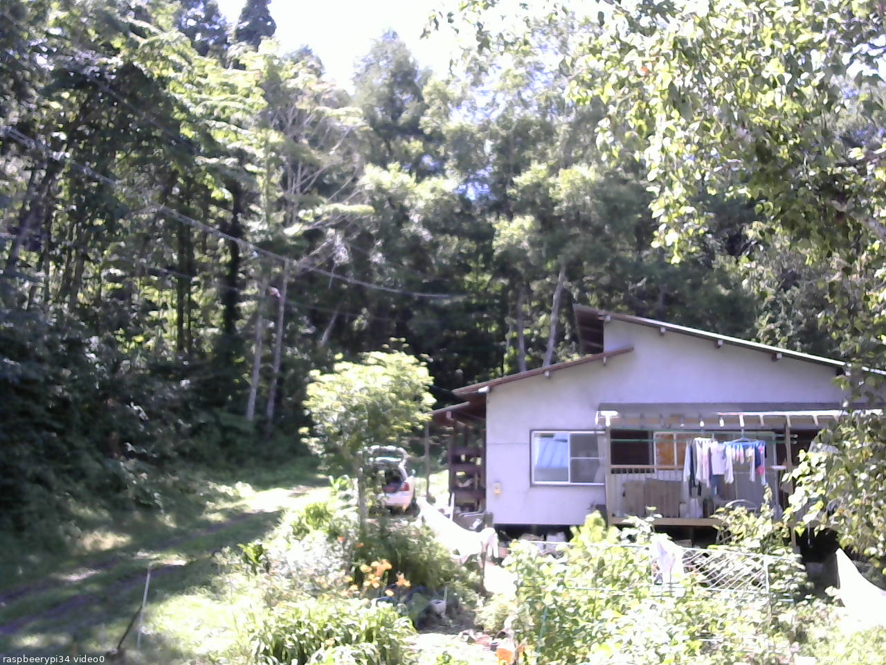 長野県菅平高原 ゆたか山荘 西側(坂上) 2025/08/08 13:15