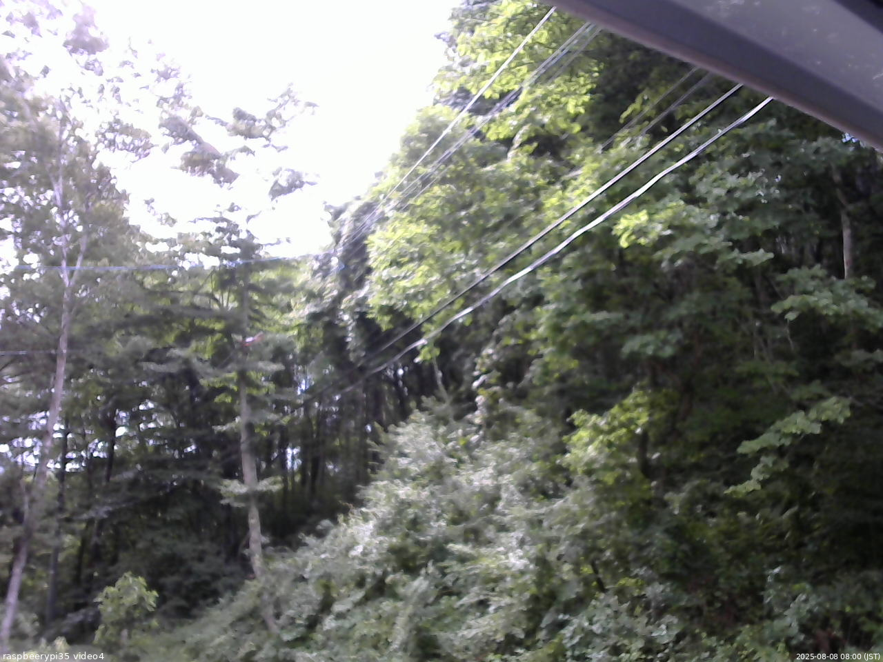 長野県菅平高原 ゆたか山荘 東側上空 2025/08/08 08:00