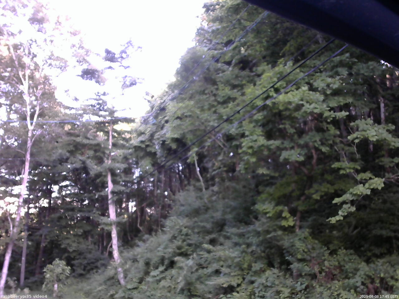 長野県菅平高原 ゆたか山荘 東側上空 2025/08/08 17:45