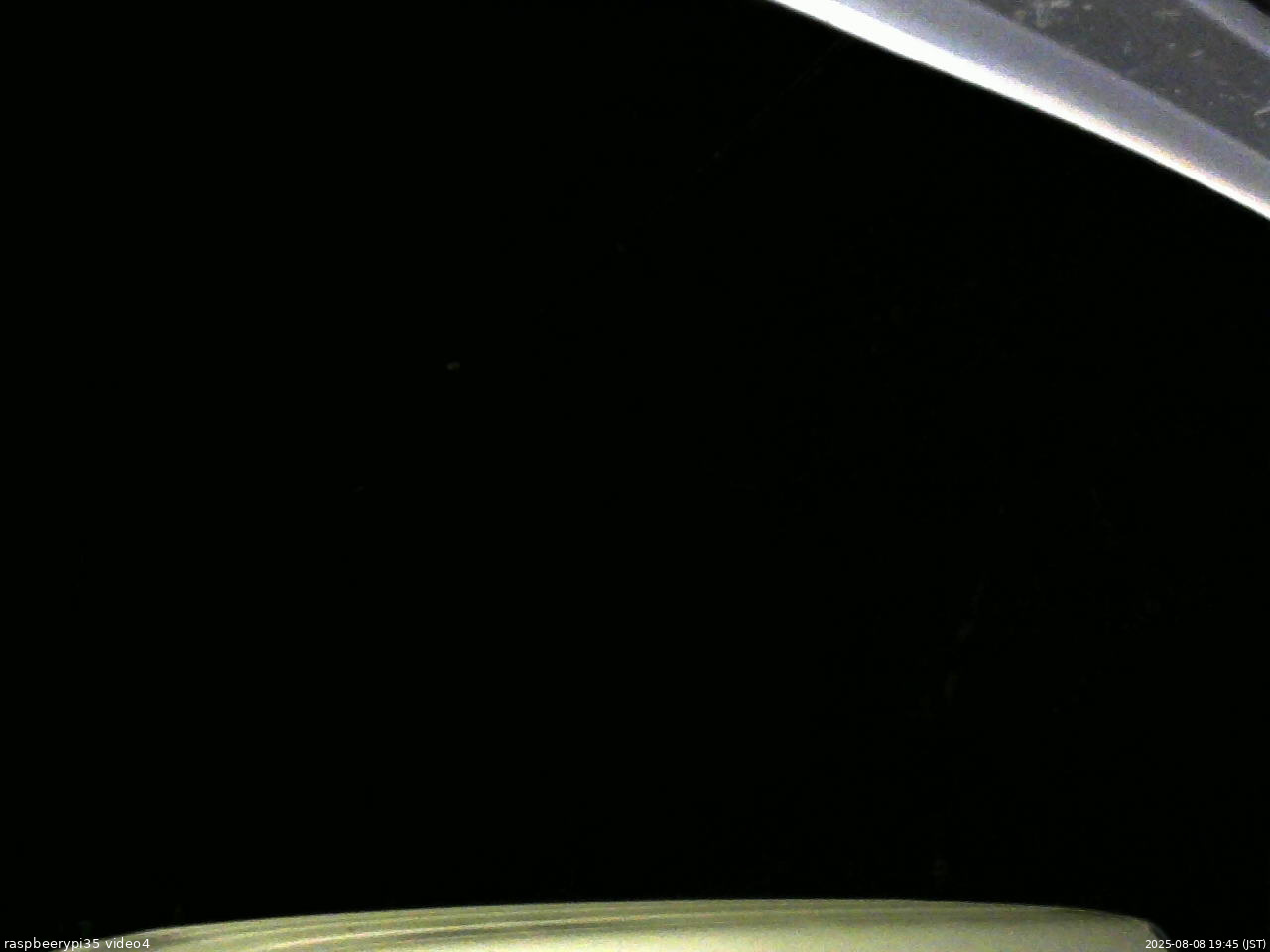 長野県菅平高原 ゆたか山荘 東側上空 2025/08/08 19:45