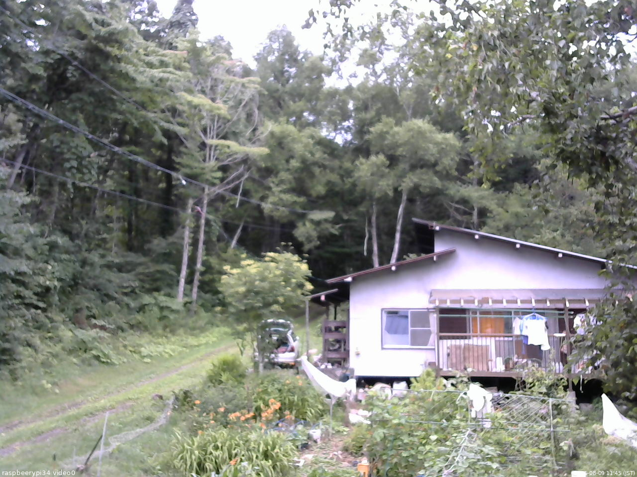 長野県菅平高原 ゆたか山荘 西側(坂上) 2025/08/09 11:45