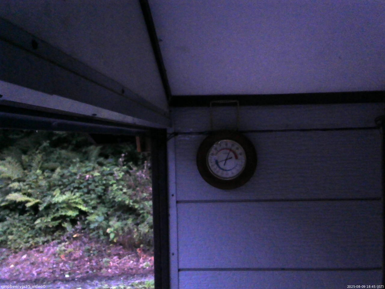 長野県菅平高原 ゆたか山荘 温度計 2025/08/09 18:45