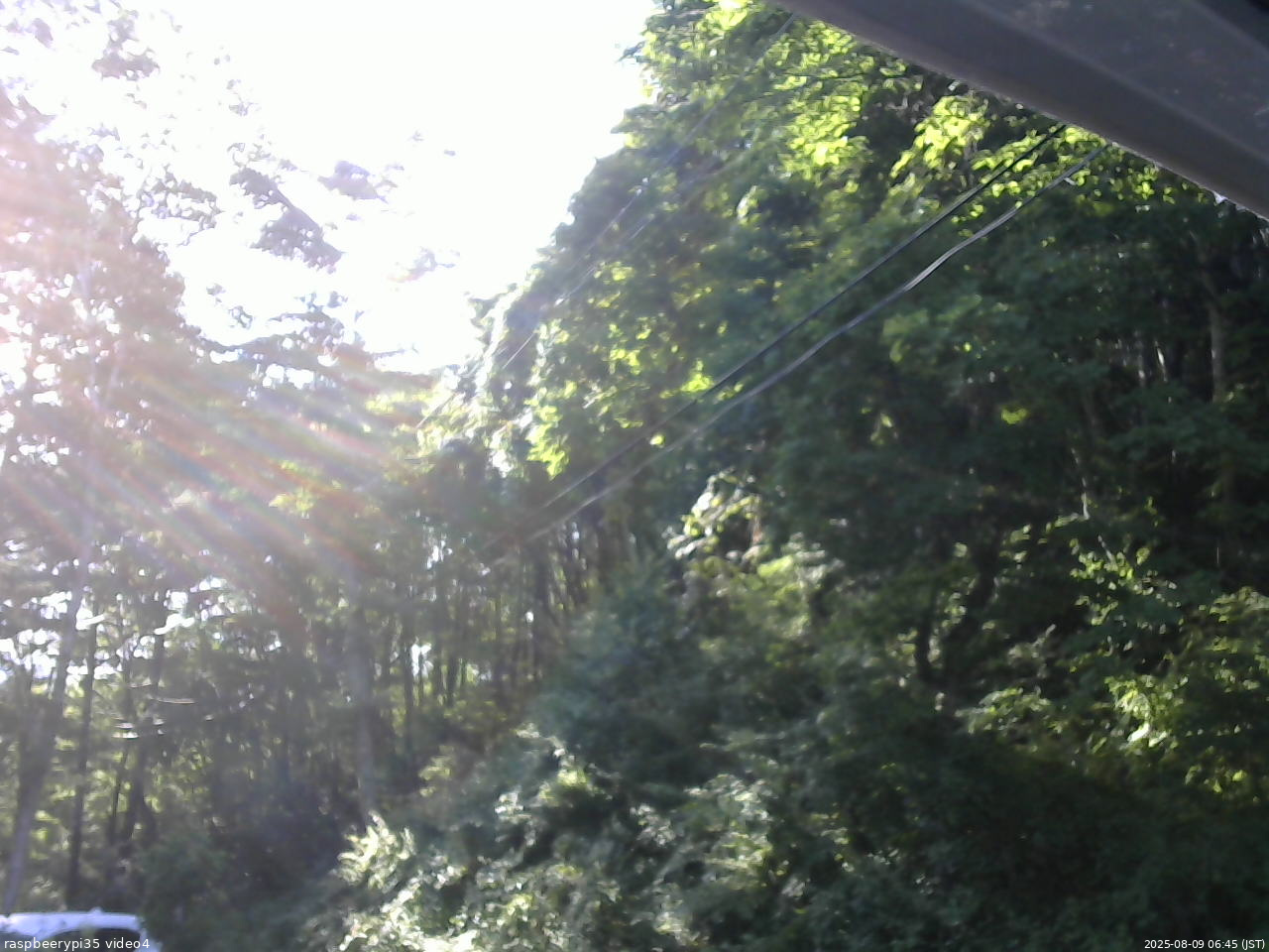 長野県菅平高原 ゆたか山荘 東側上空 2025/08/09 06:45