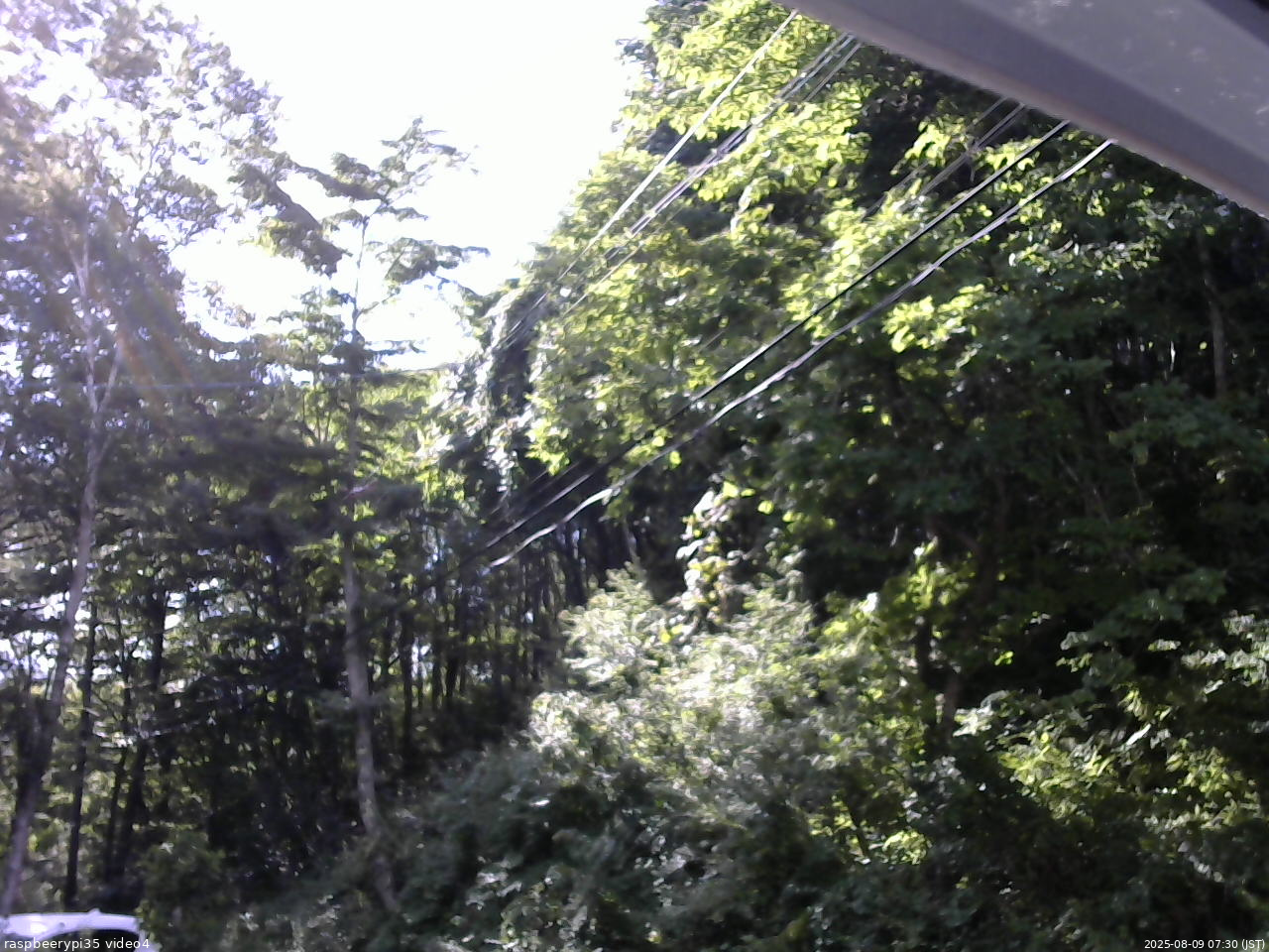 長野県菅平高原 ゆたか山荘 東側上空 2025/08/09 07:30