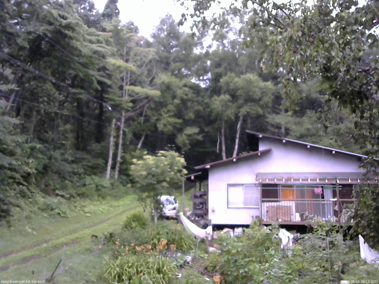 長野県菅平高原 ゆたか山荘 西側(坂上) 2025/08/10 06:15