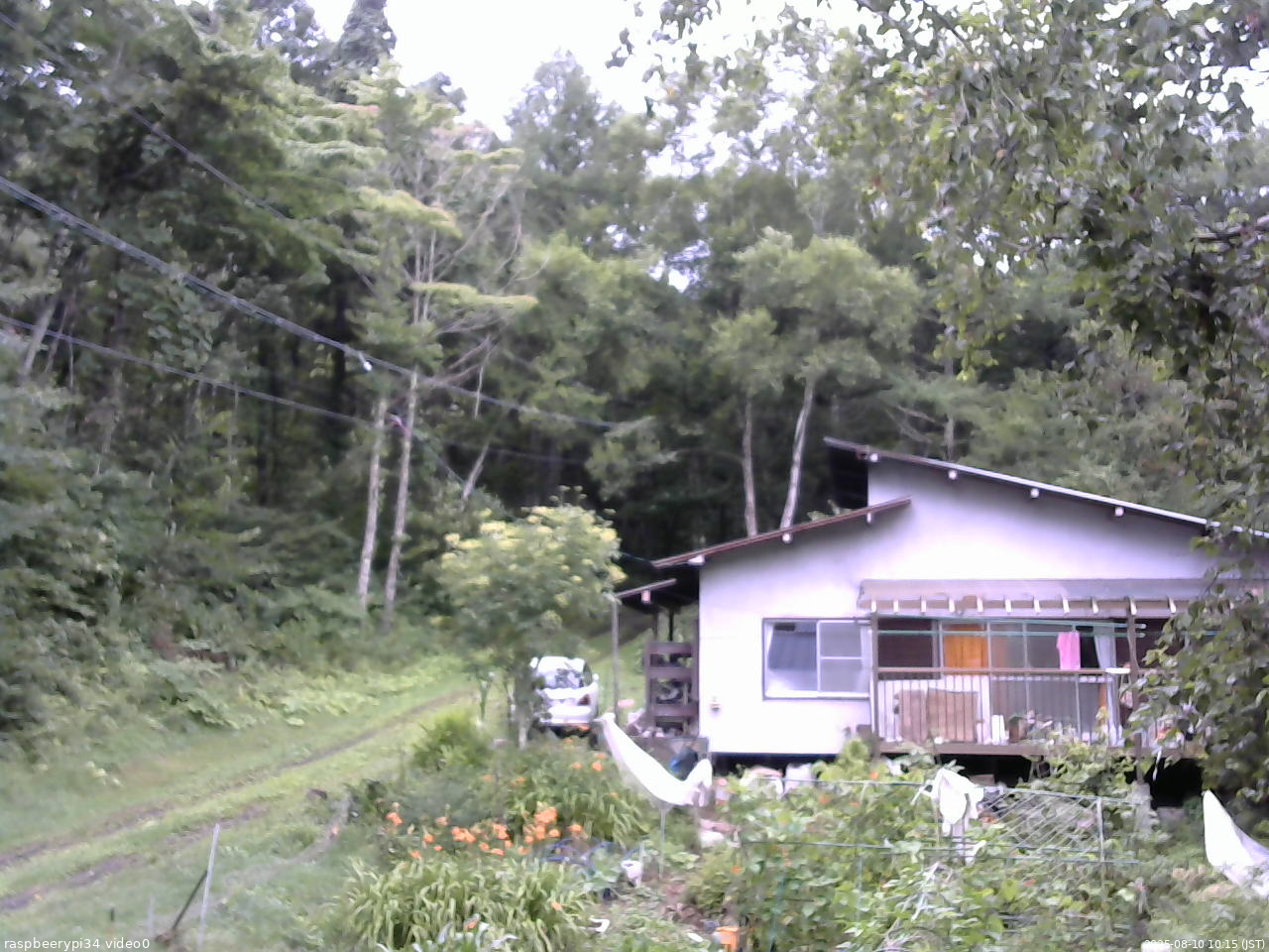 長野県菅平高原 ゆたか山荘 西側(坂上) 2025/08/10 10:15