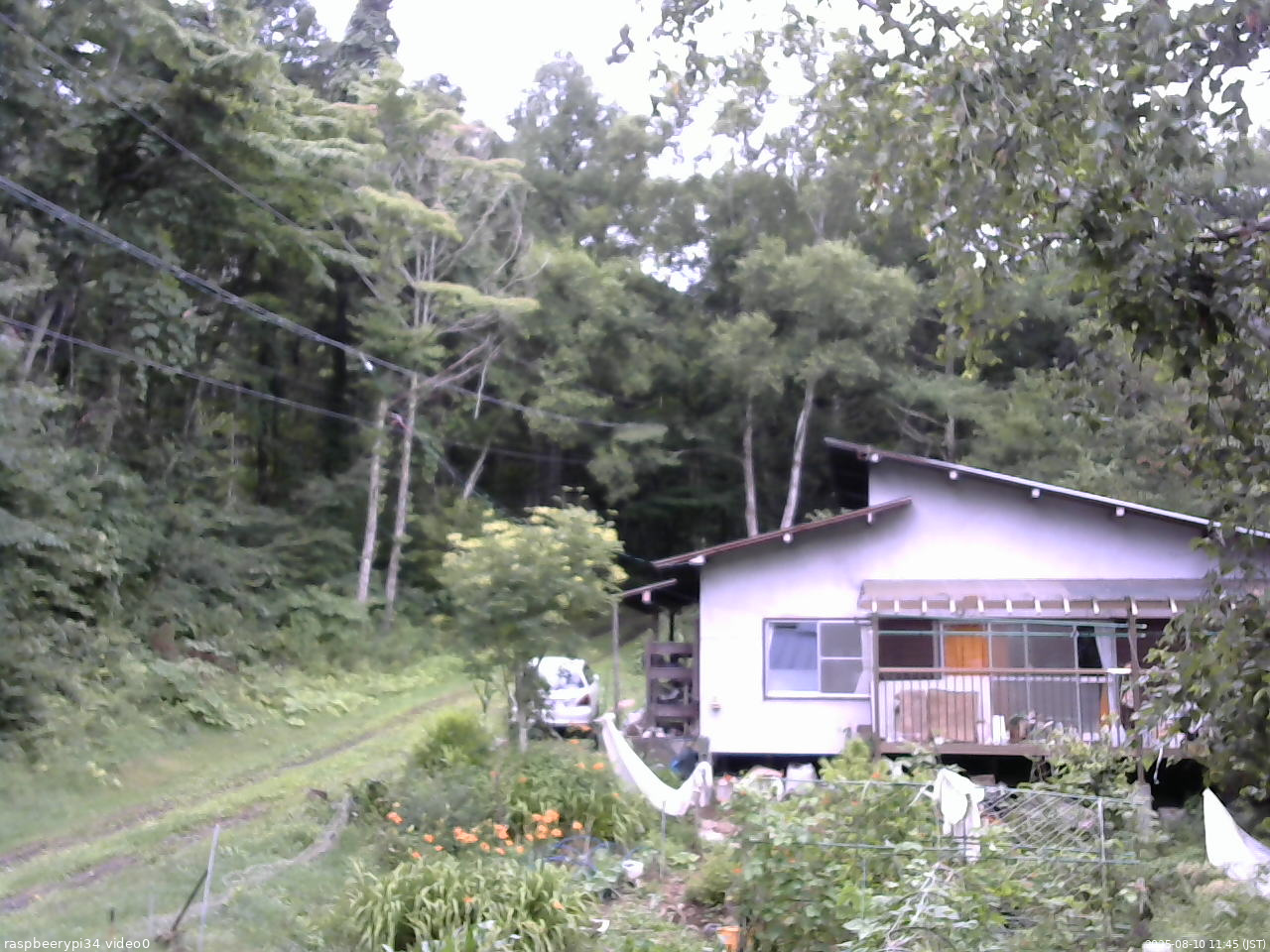 長野県菅平高原 ゆたか山荘 西側(坂上) 2025/08/10 11:45