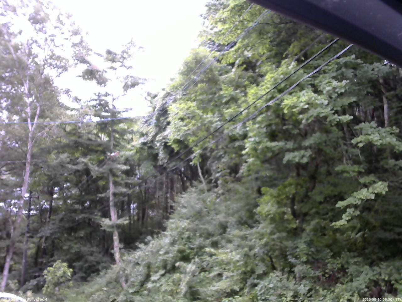 長野県菅平高原 ゆたか山荘 東側上空 2025/08/10 08:30