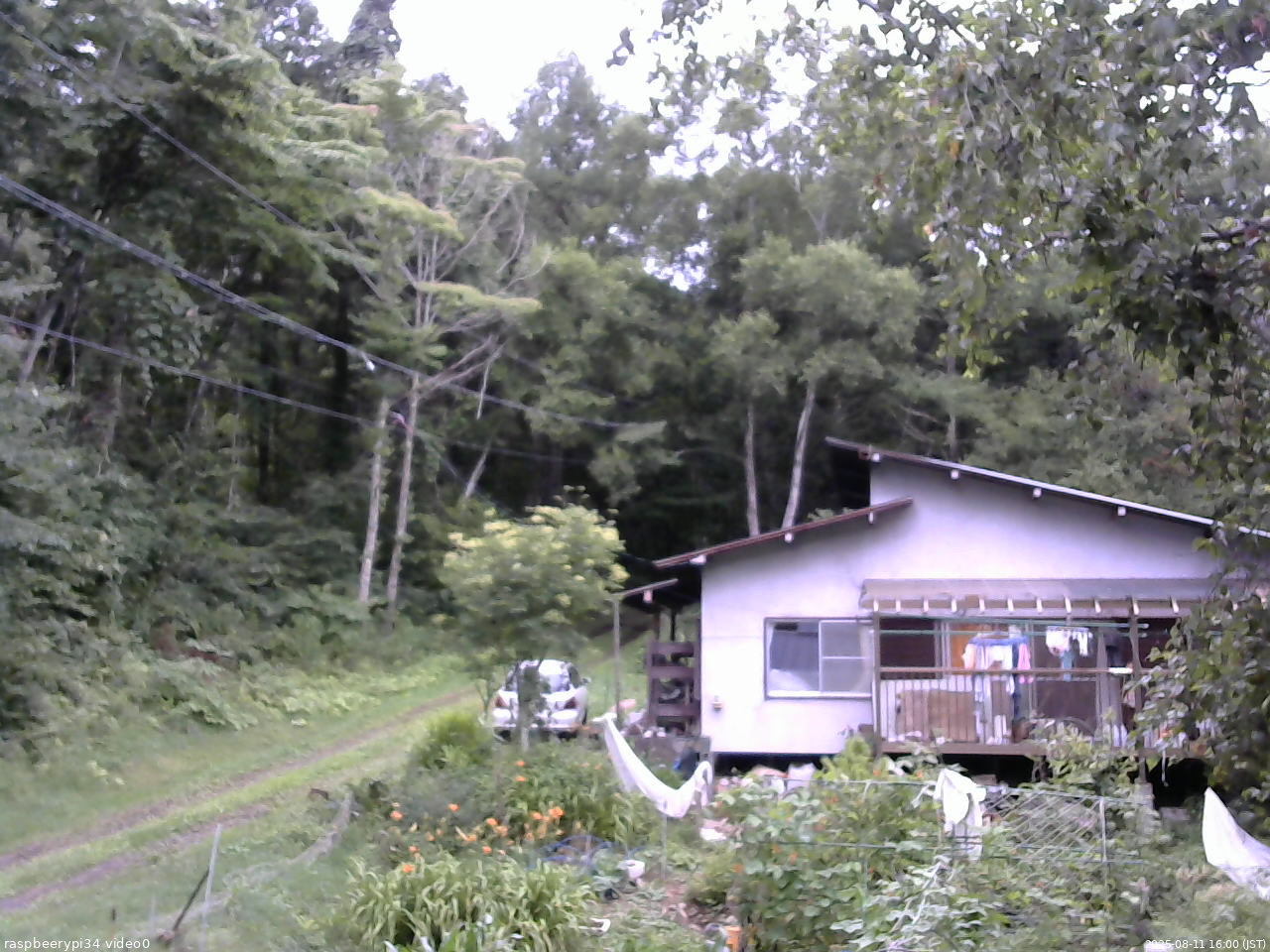 長野県菅平高原 ゆたか山荘 西側(坂上) 2025/08/11 16:00