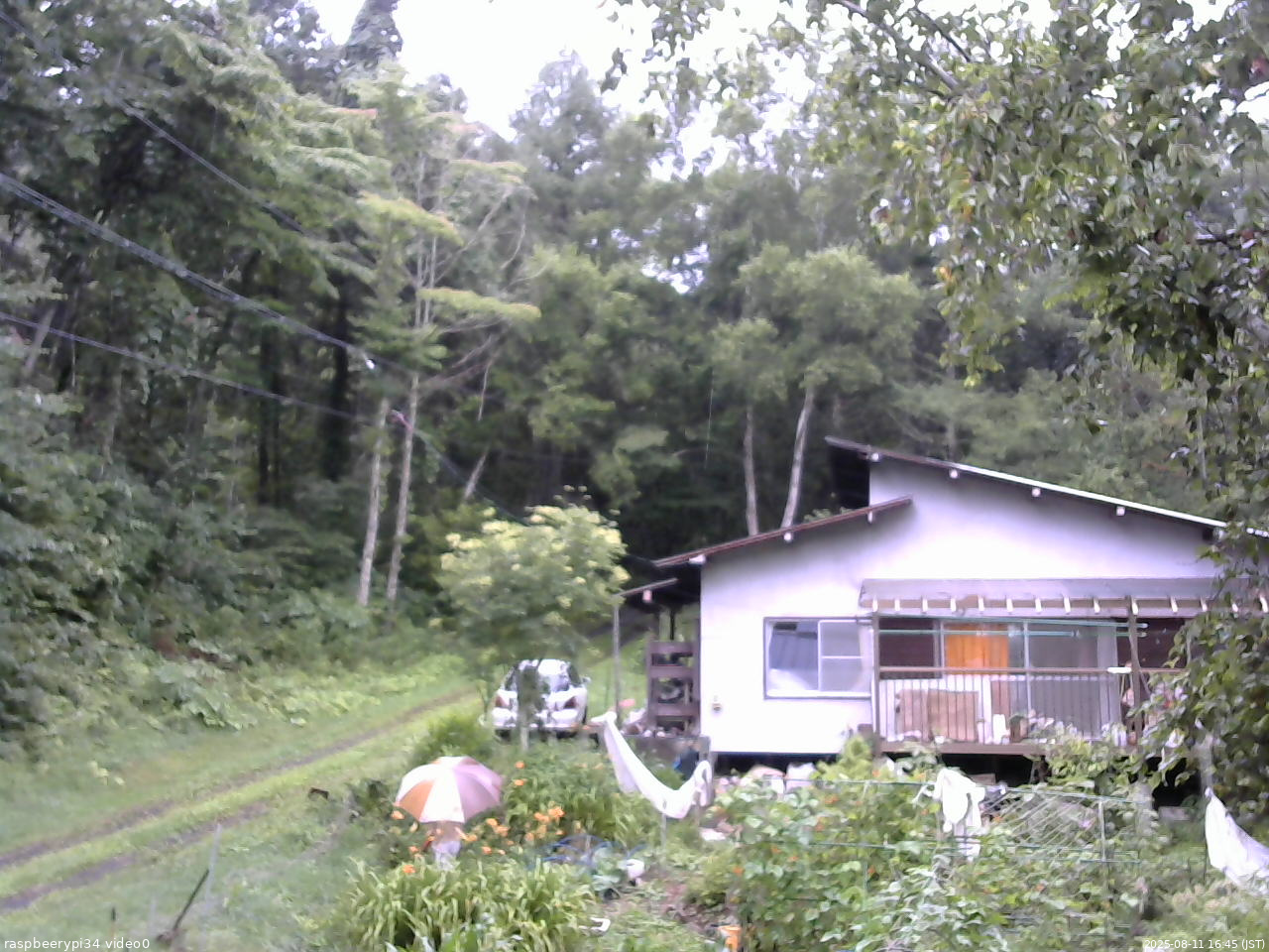 長野県菅平高原 ゆたか山荘 西側(坂上) 2025/08/11 16:45