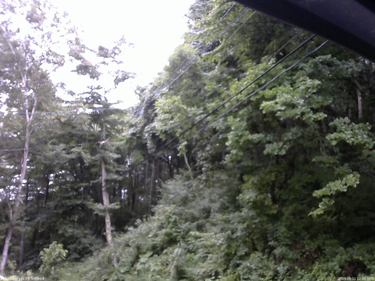 長野県菅平高原 ゆたか山荘 東側上空 2025/08/11 12:00
