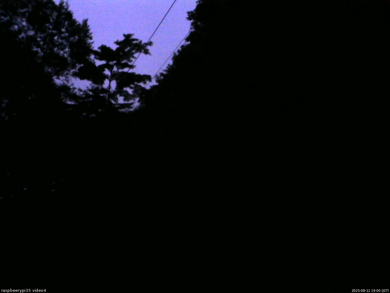 長野県菅平高原 ゆたか山荘 東側上空 2025/08/11 19:00