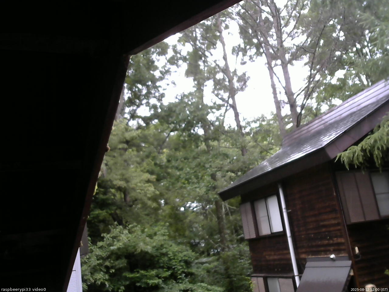 長野県菅平高原 ゆたか山荘 北側 2025/08/12 12:00