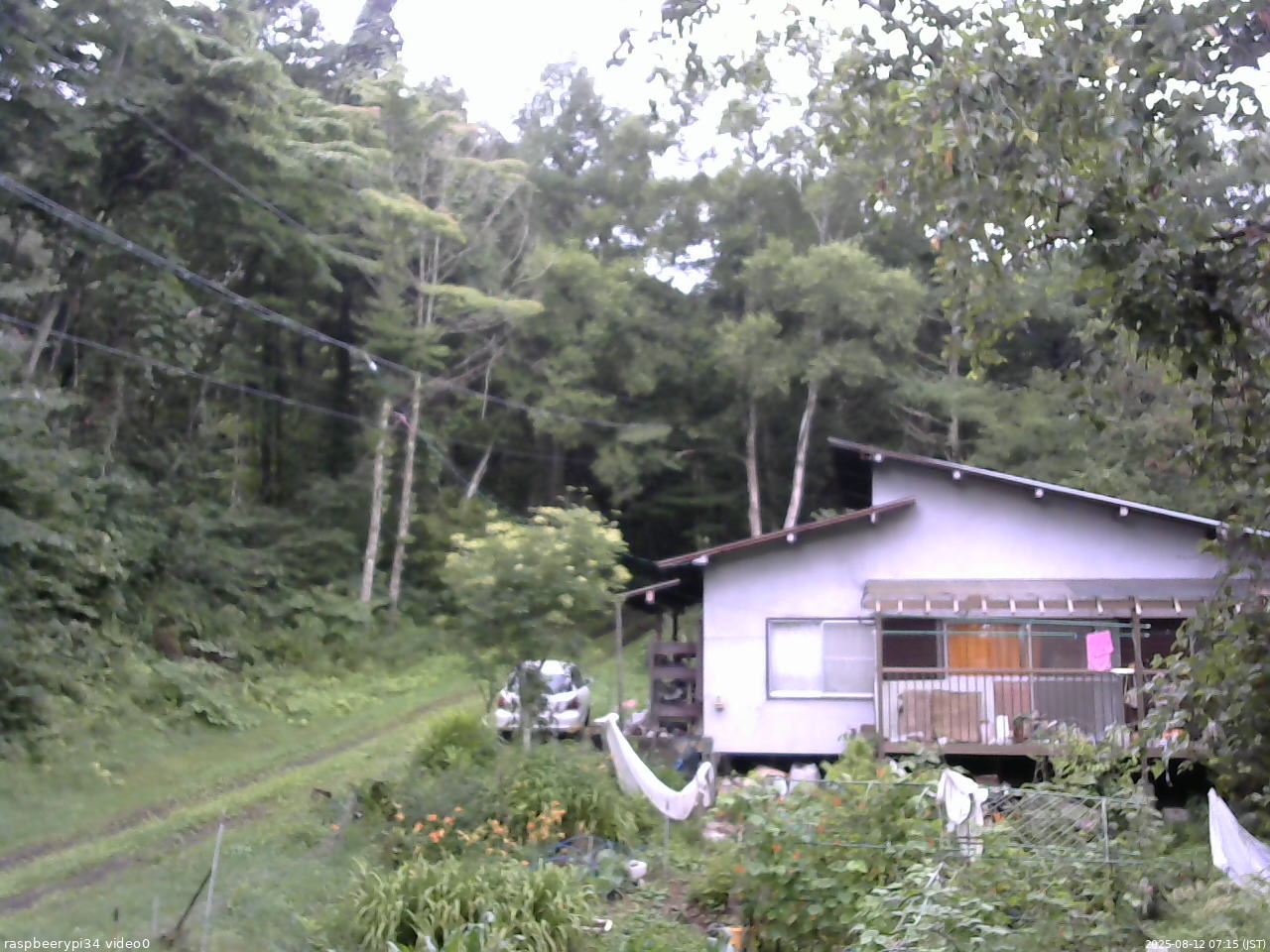 長野県菅平高原 ゆたか山荘 西側(坂上) 2025/08/12 07:15