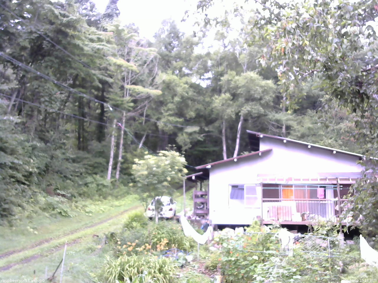 長野県菅平高原 ゆたか山荘 西側(坂上) 2025/08/12 10:15