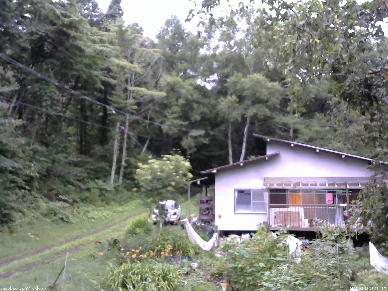長野県菅平高原 ゆたか山荘 西側(坂上) 2025/08/12 16:45