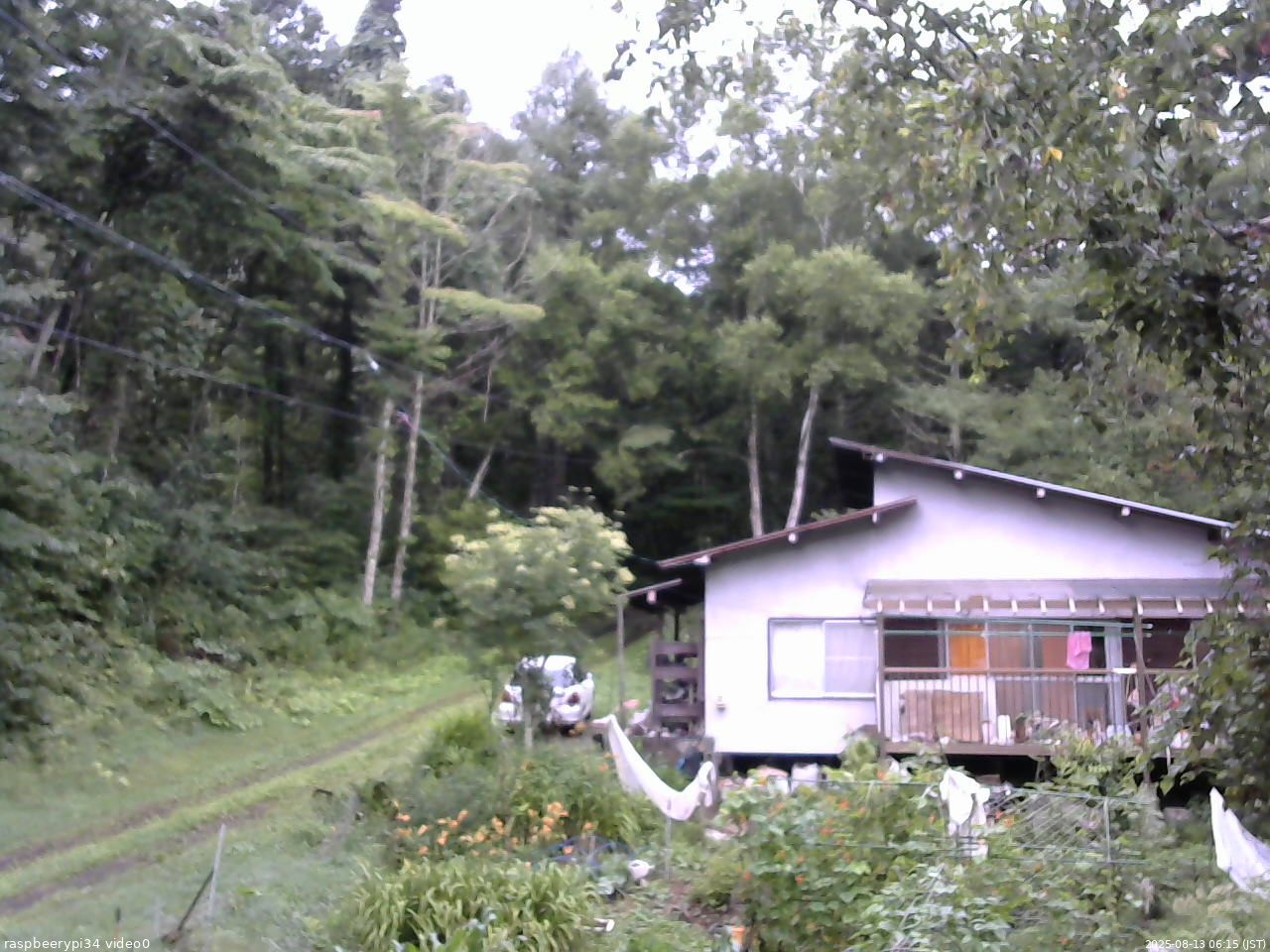 長野県菅平高原 ゆたか山荘 西側(坂上) 2025/08/13 06:15