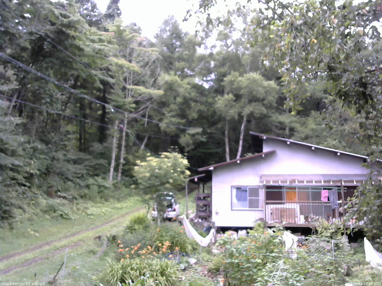 長野県菅平高原 ゆたか山荘 西側(坂上) 2025/08/13 09:45