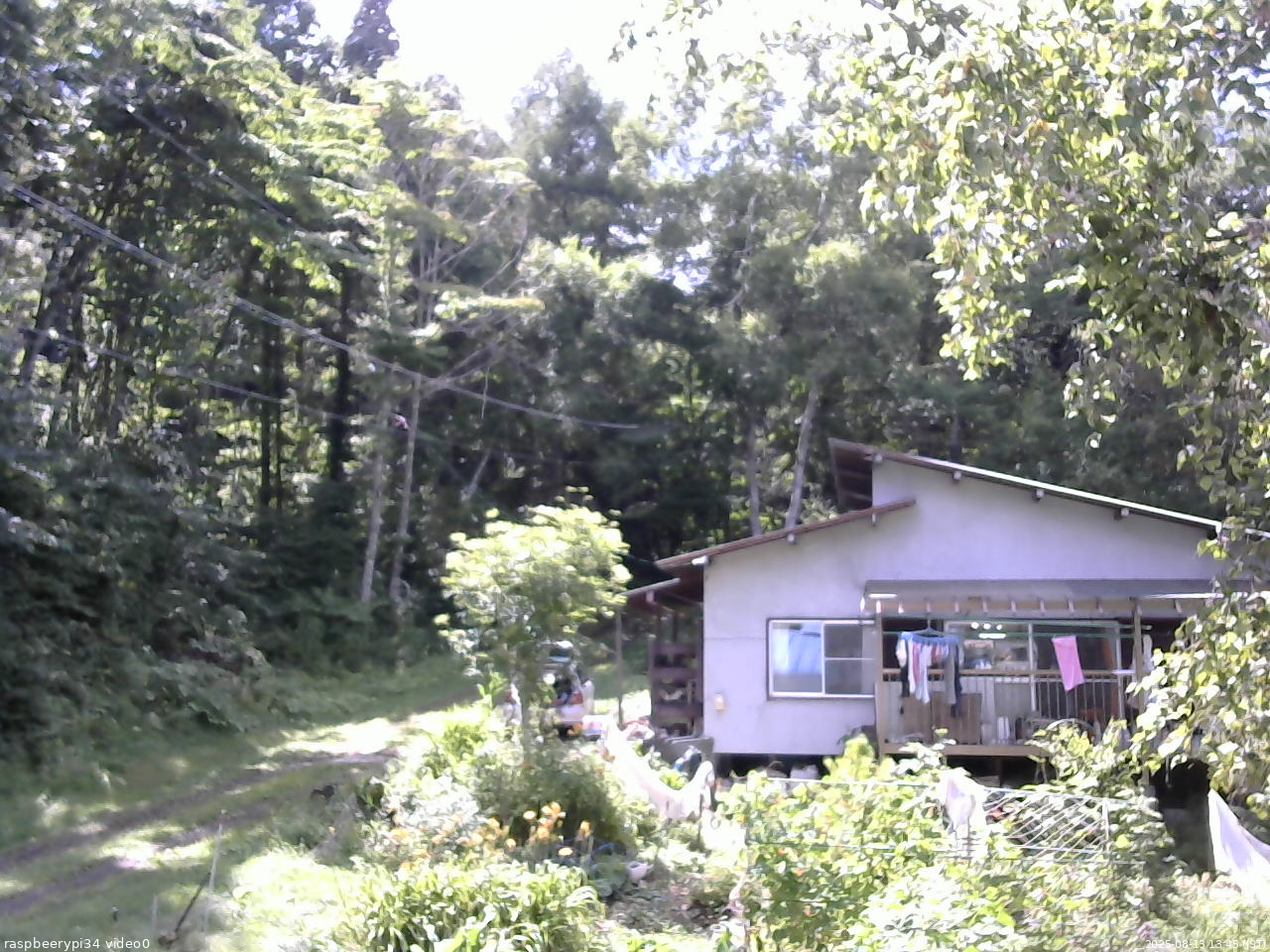 長野県菅平高原 ゆたか山荘 西側(坂上) 2025/08/13 13:45
