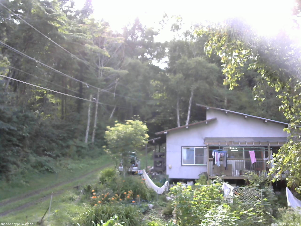 長野県菅平高原 ゆたか山荘 西側(坂上) 2025/08/13 15:30