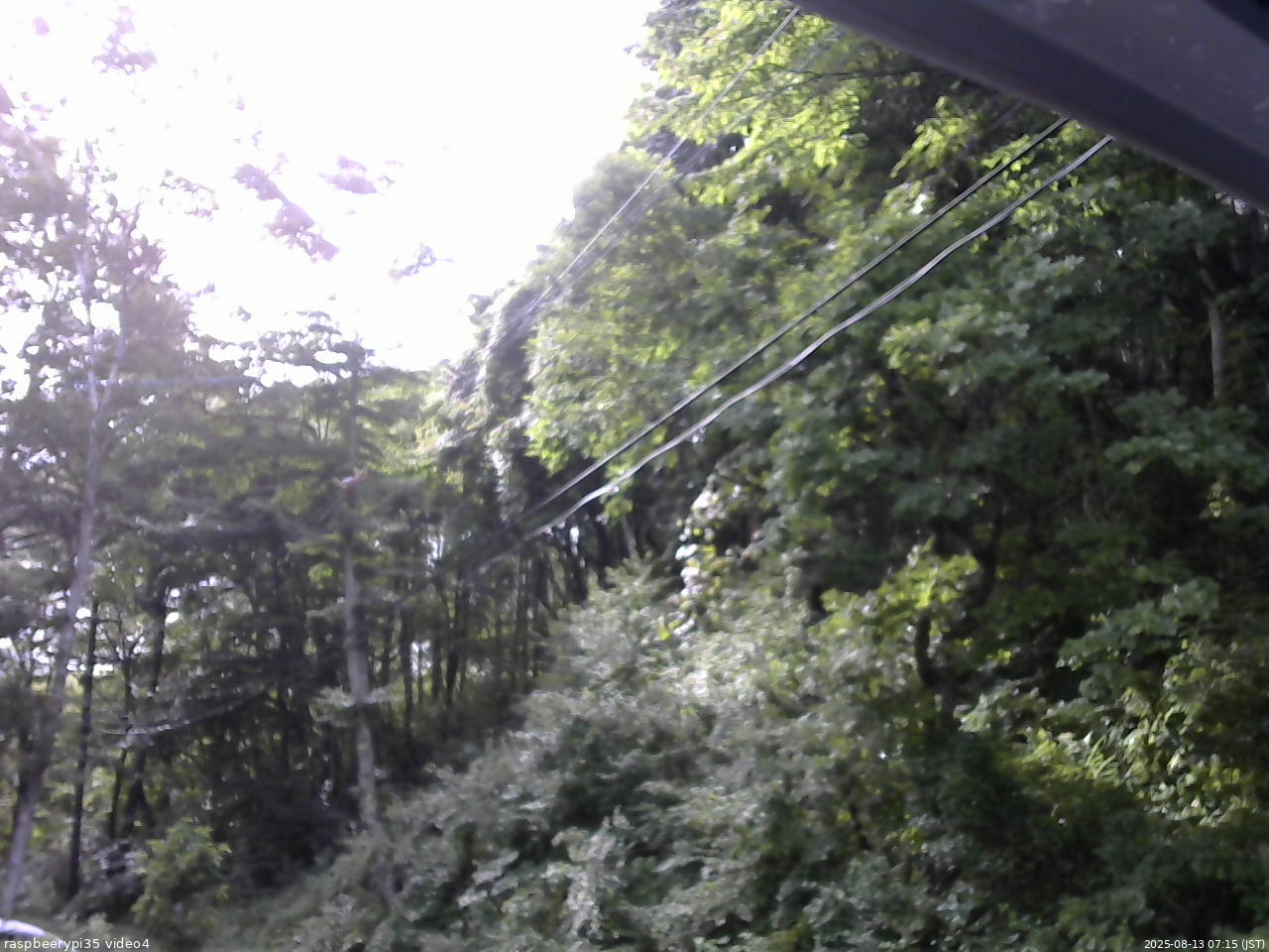 長野県菅平高原 ゆたか山荘 東側上空 2025/08/13 07:15